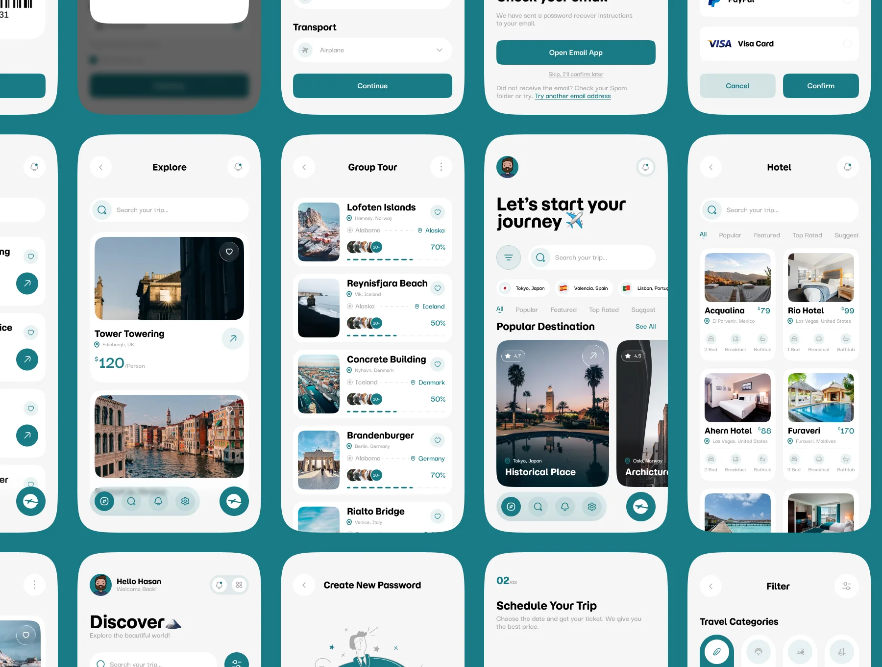 ToureGo - Travel Mobile App UI Kit 7