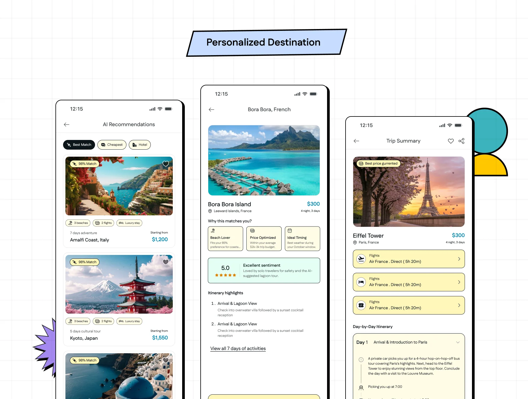 Tourly - Ai Powered Travel Planning Mobile App (Neo Brutalism) 7