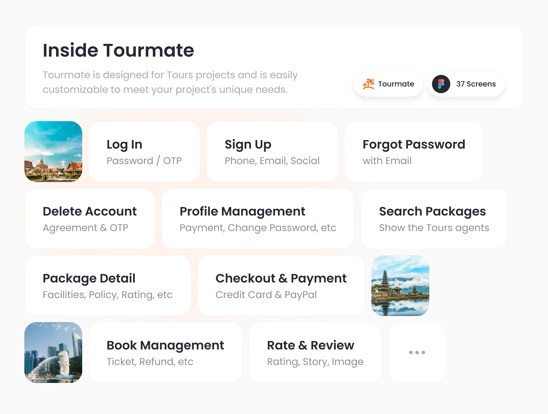 Tourmate - Tour & Travel Agency App UI Kit 5