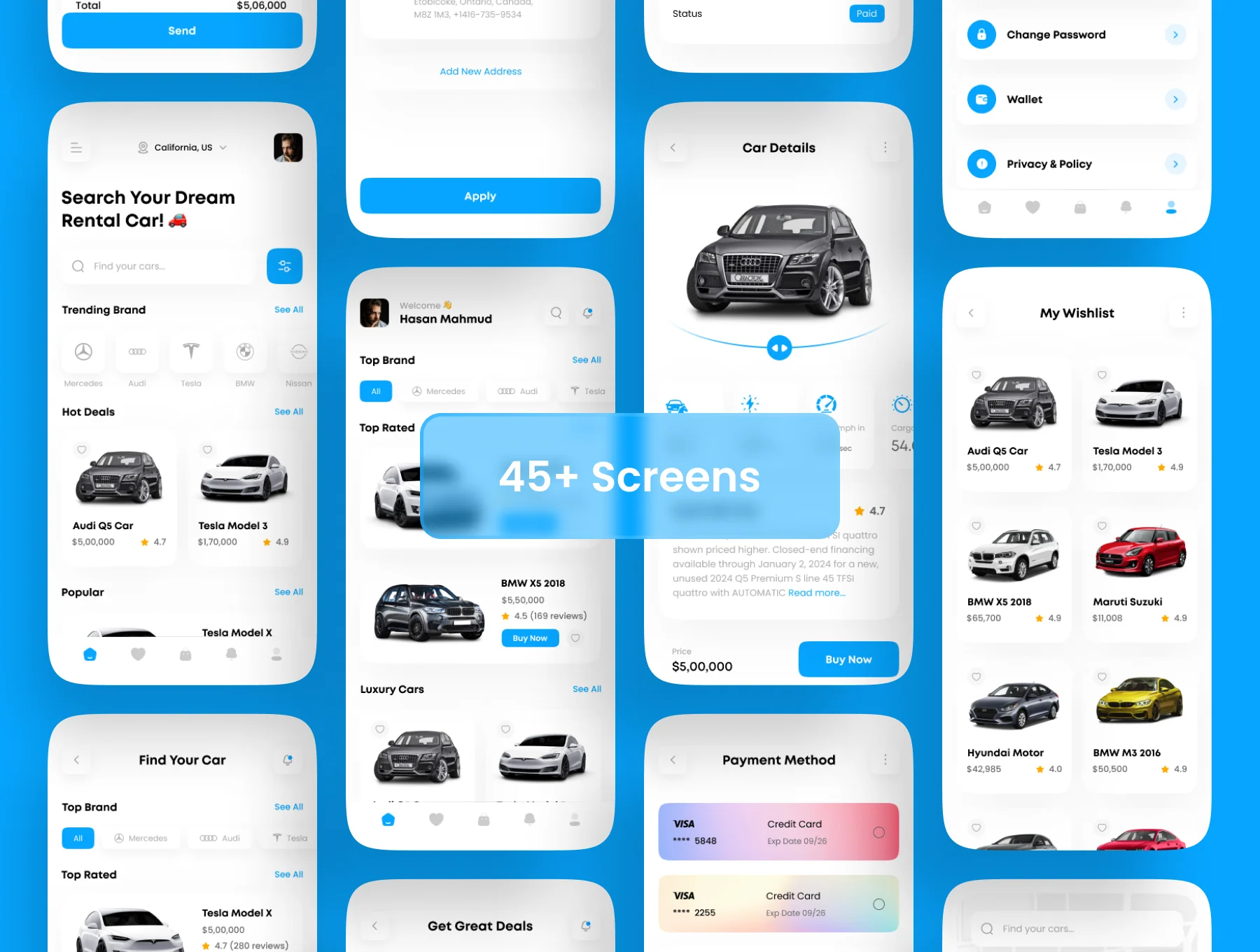 Toya - Car Rental Mobile App UI Kit 3
