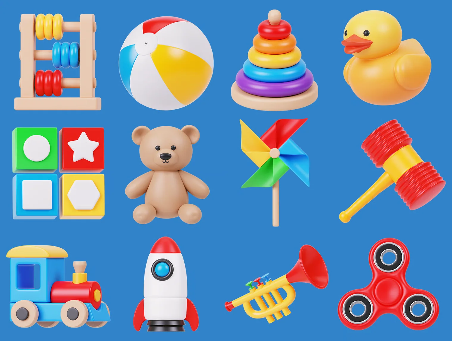 Toys 3D Icon Pack 5
