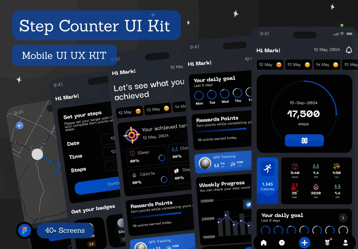 Tracker Mobile App UI Kit