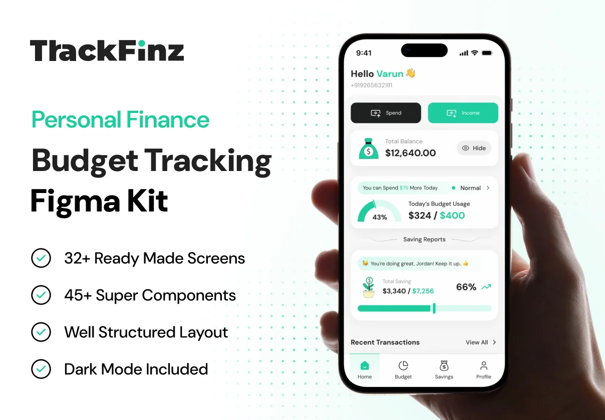 Trackfinz Personal Finance & Budgeting App