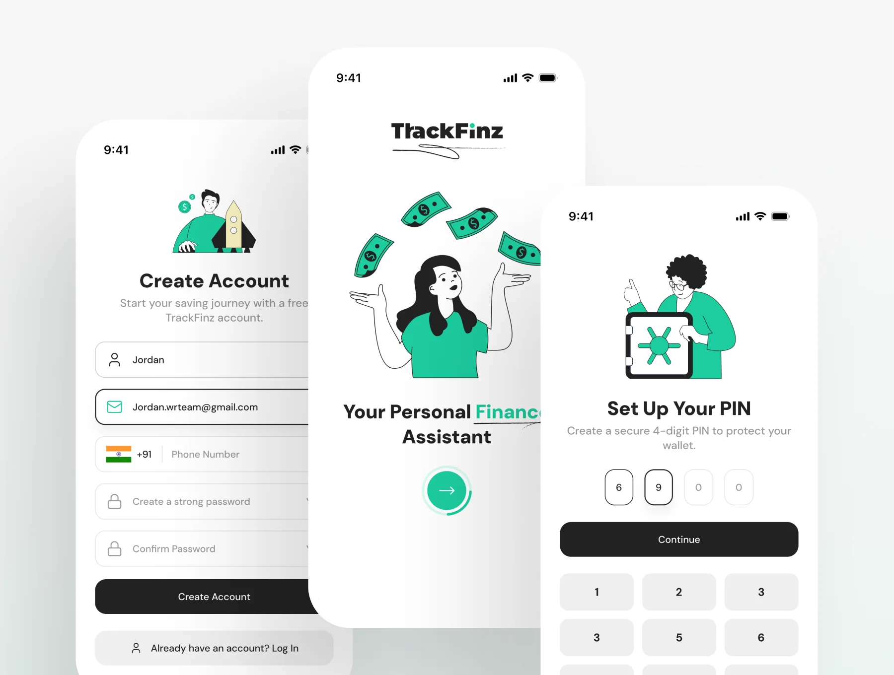 Trackfinz Personal Finance & Budgeting App 2