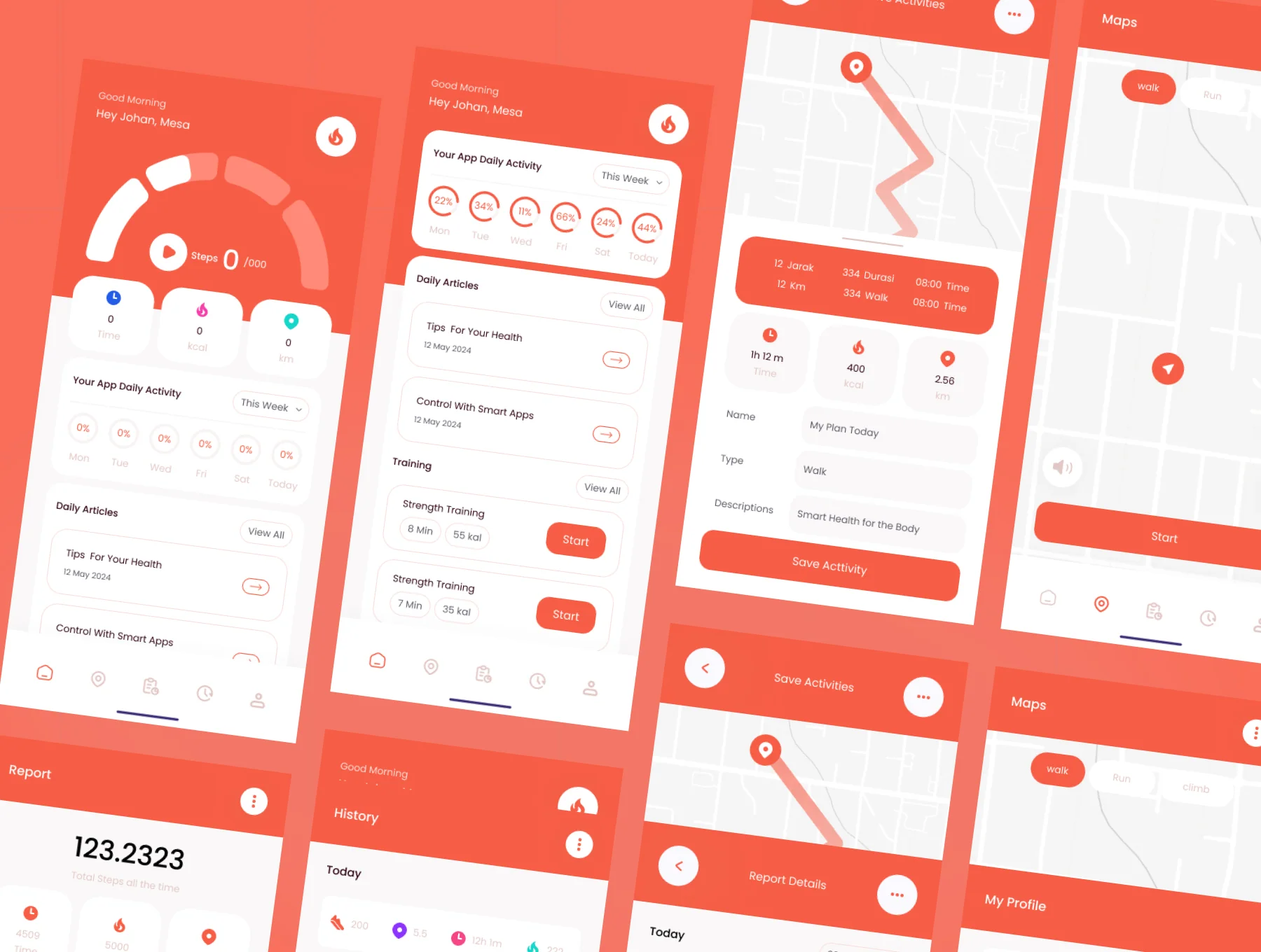 Tracty - tracker step Apps UI Kits 4