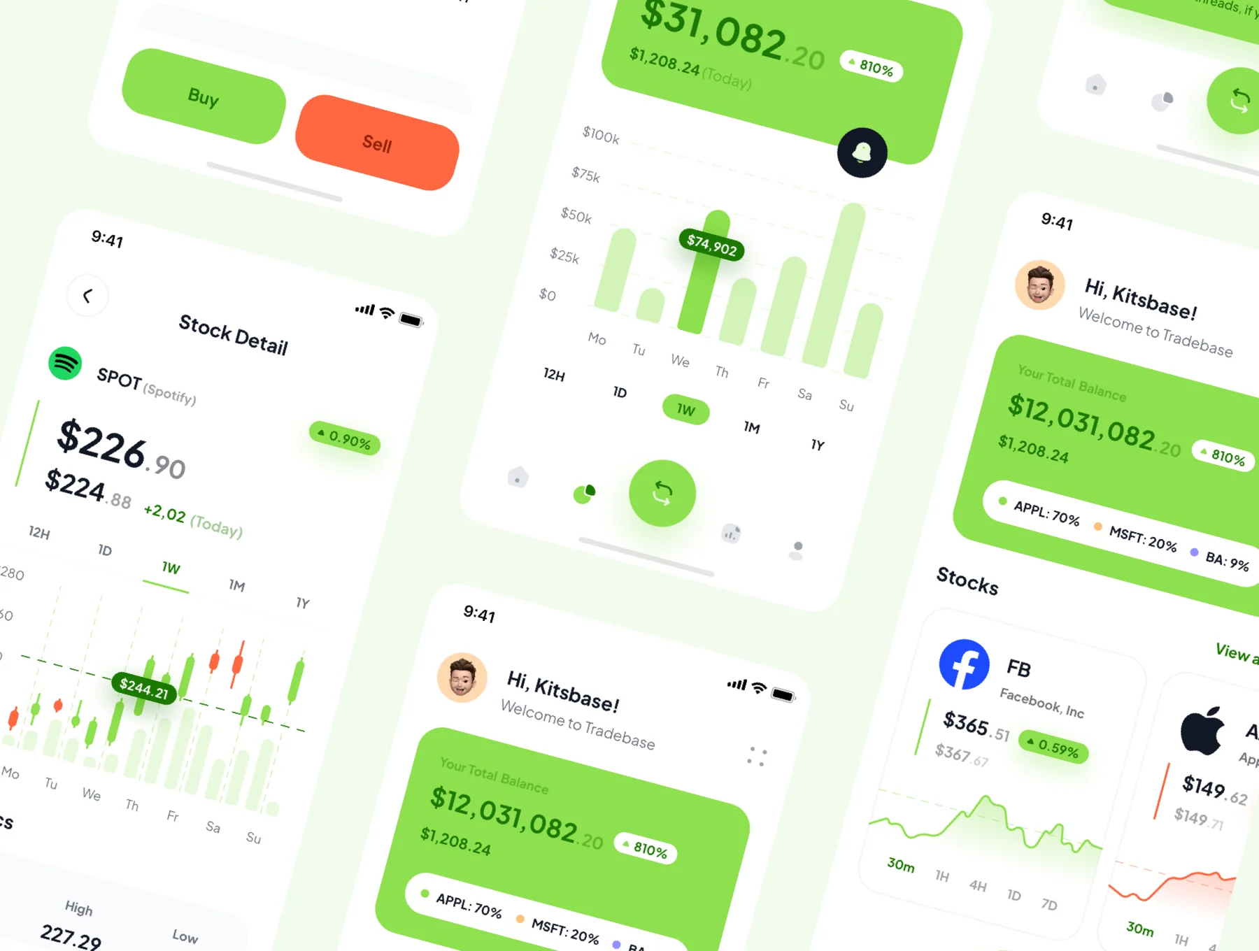 Tradebase - Stock App UI Kit 4