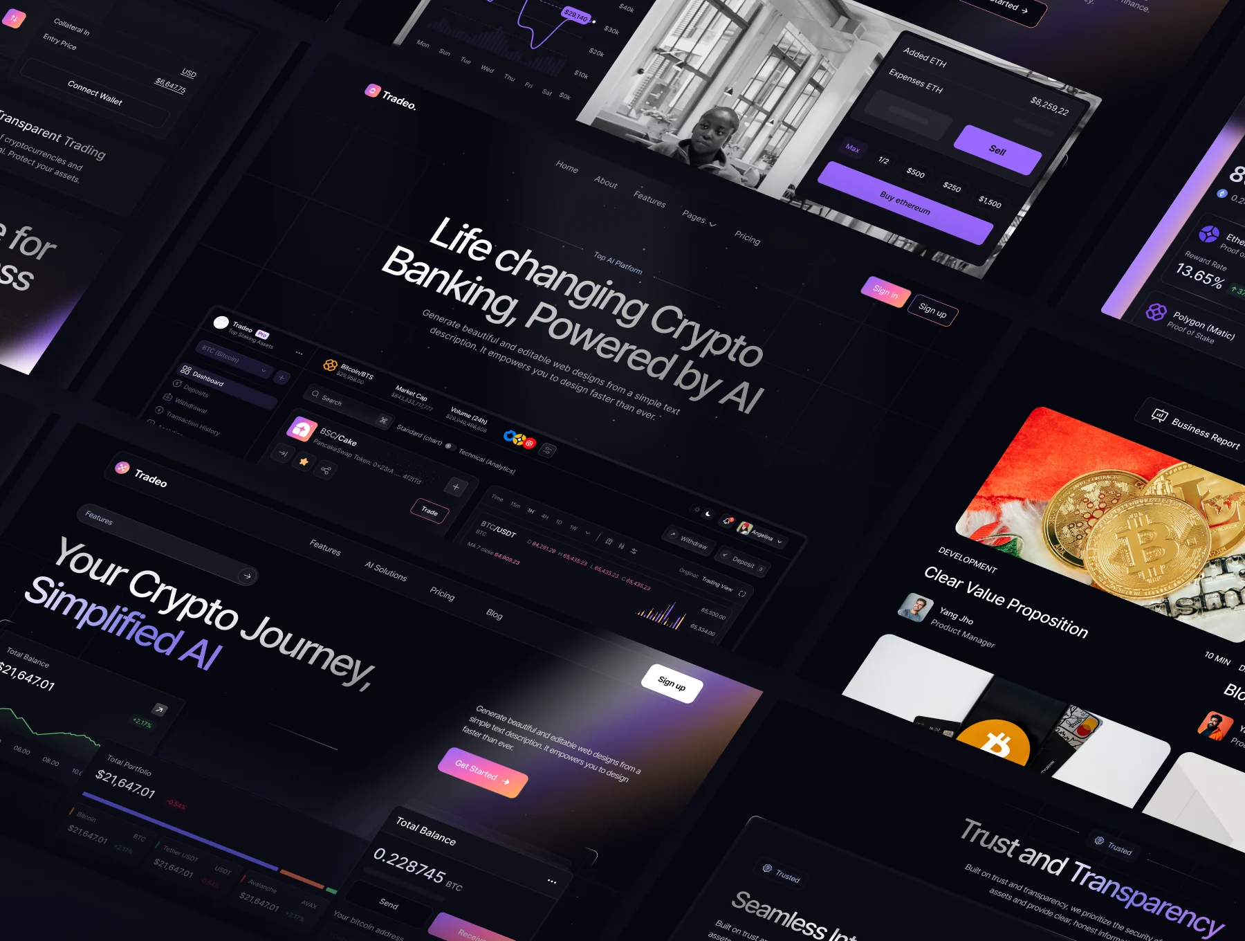 Tradeo - Trading website Design 2