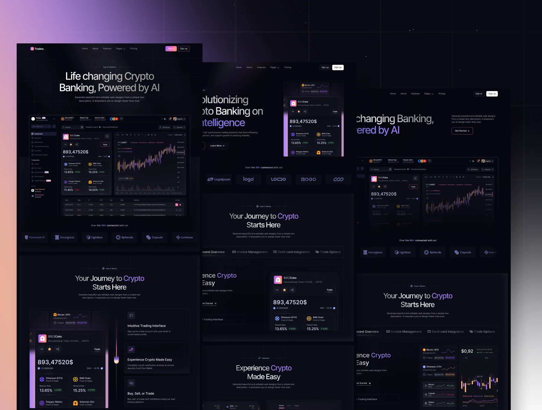 Tradeo - Trading website Design 4