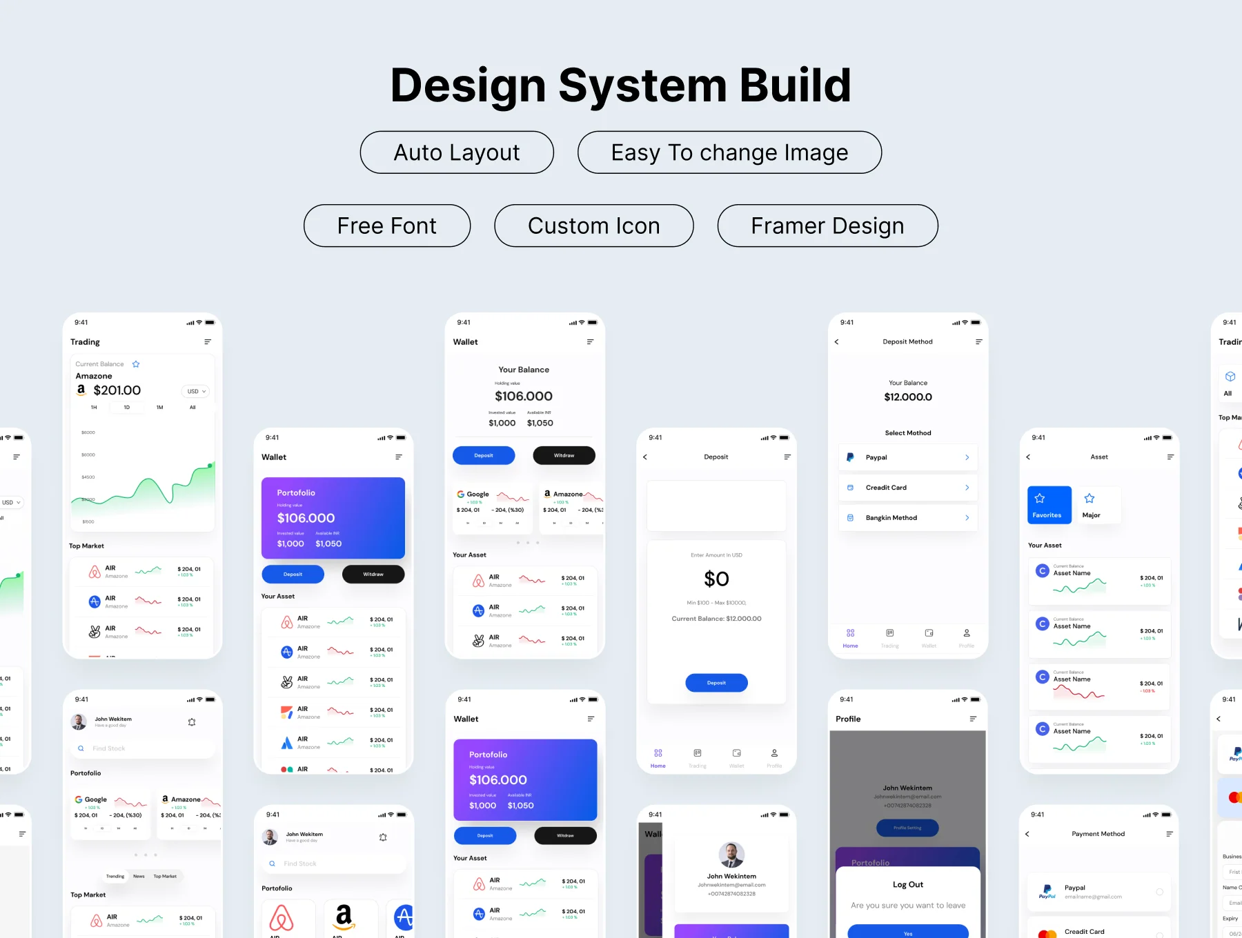 Trading Stock Mobile App Ui Kit 3