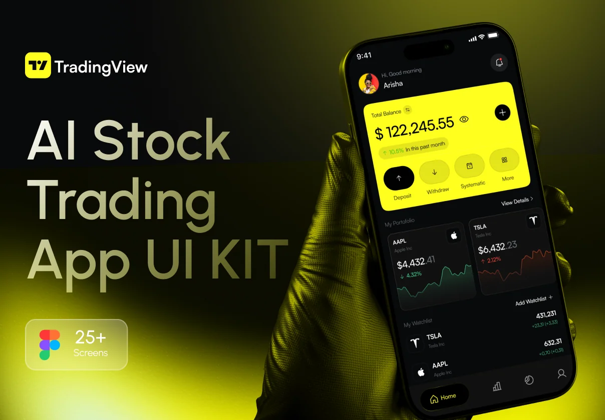 TradingView - AI Stock Trading Mobile App UI KIT