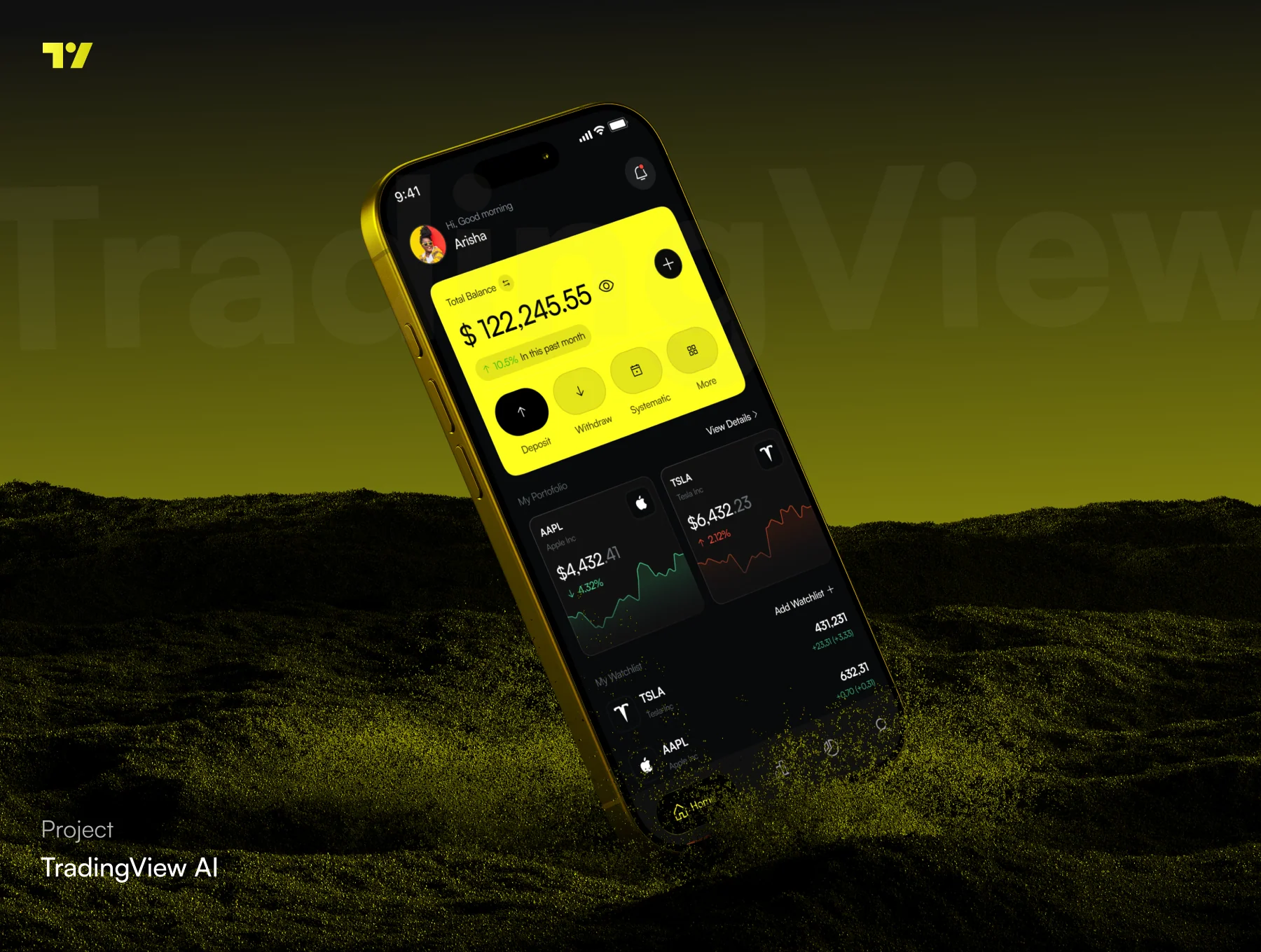 TradingView - AI Stock Trading Mobile App UI KIT 4