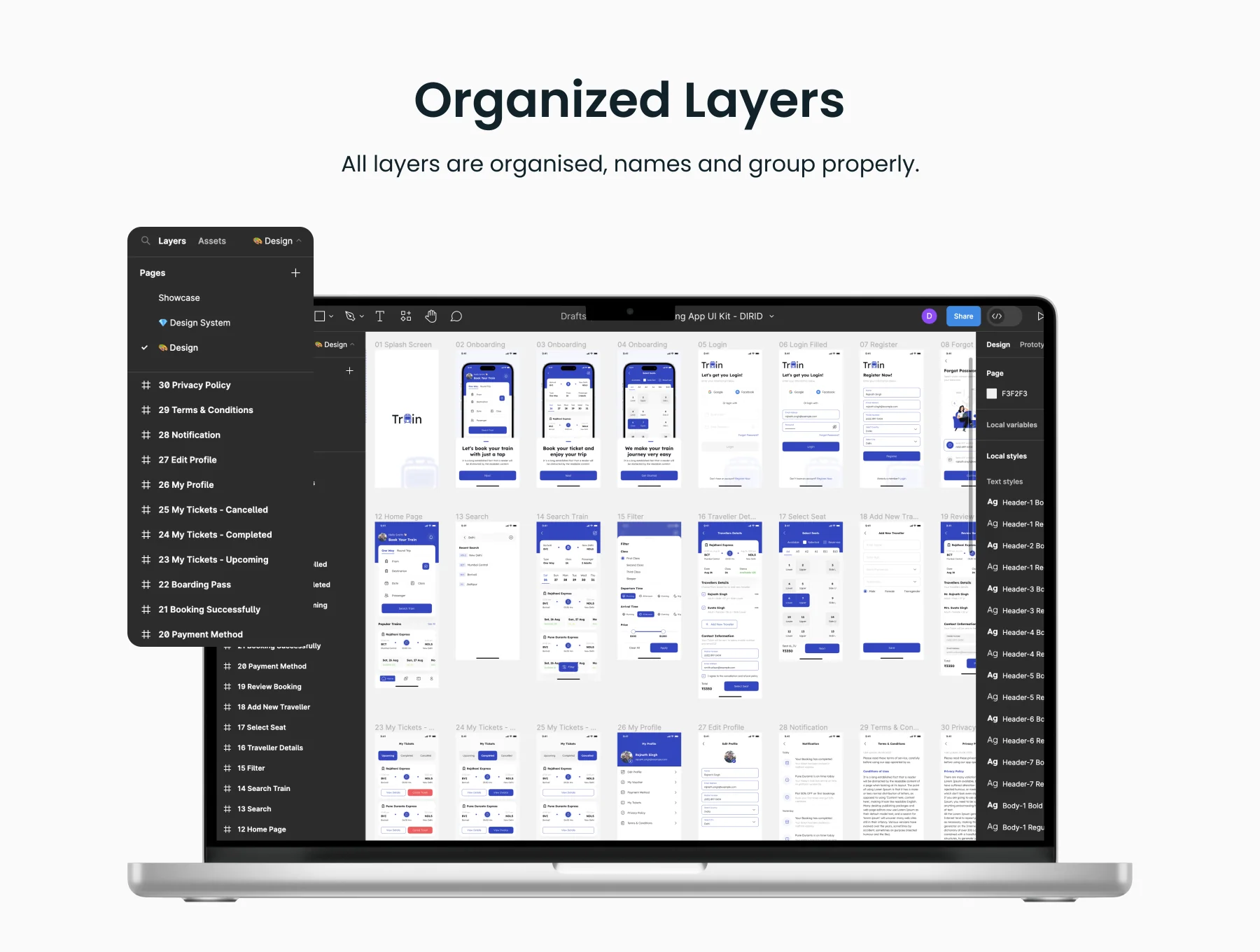 Train Ticket Booking App UI Kit 3