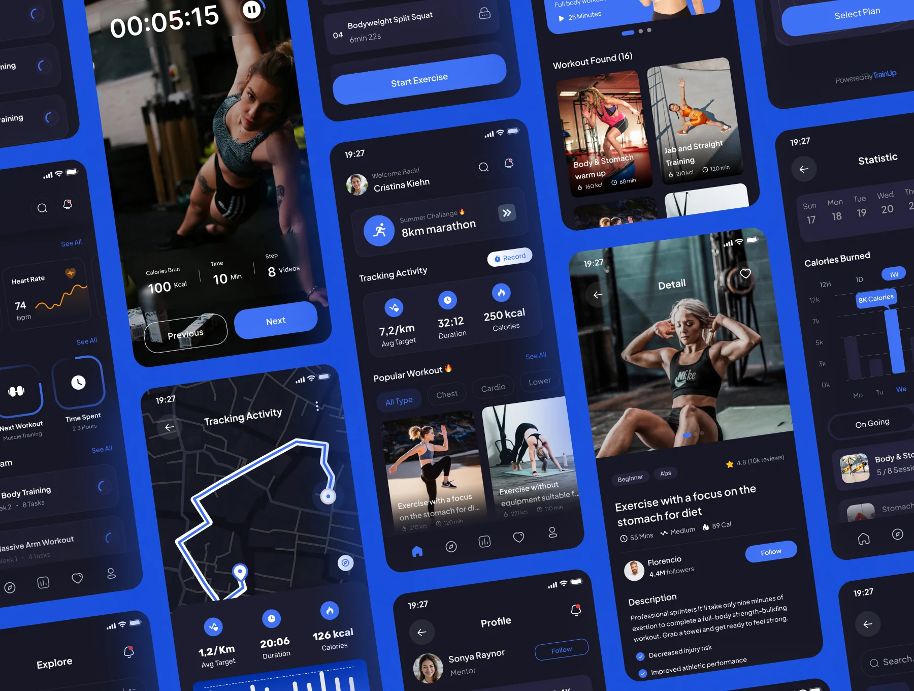 TrainUp - Workout Mobile App UI Kits 5