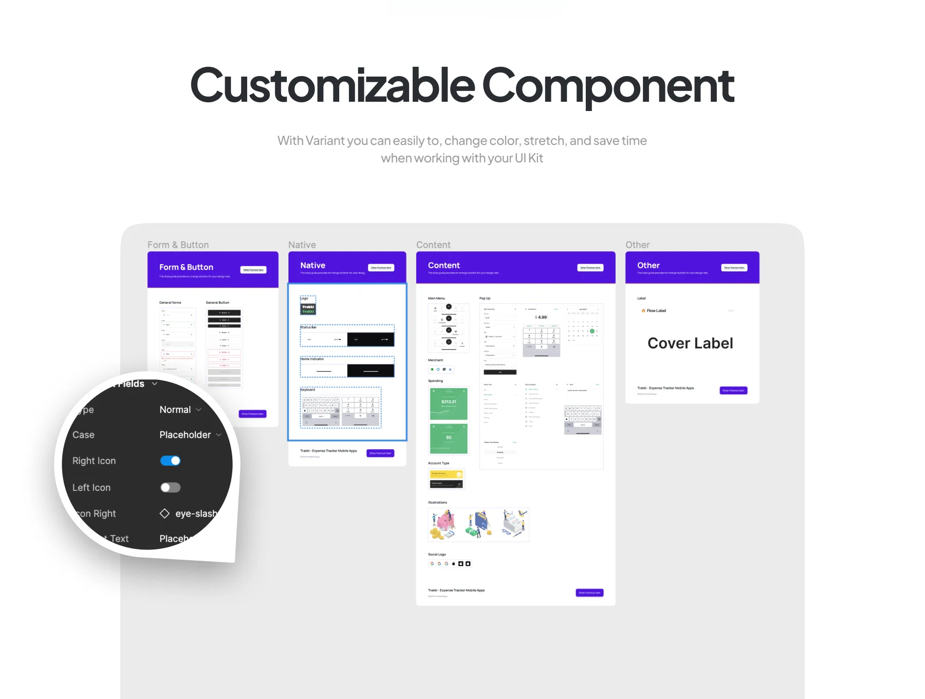 Trakki - Expense Tracker Mobile App UI Kit 4