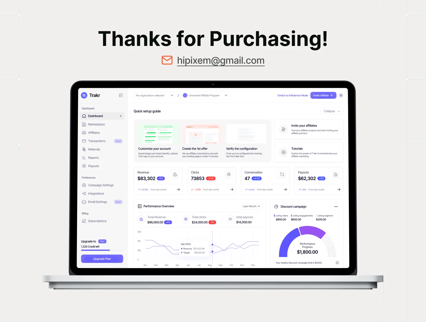 Trakr - Affiliate Marketing SaaS UI Kit 8