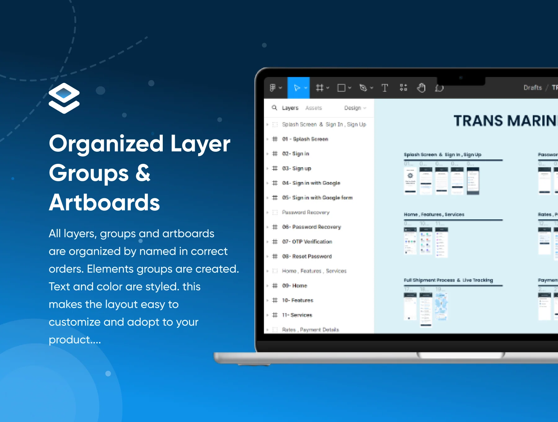 Logistic App UI- TRANS MARINE SEA FREIGHT SOLUTION 5