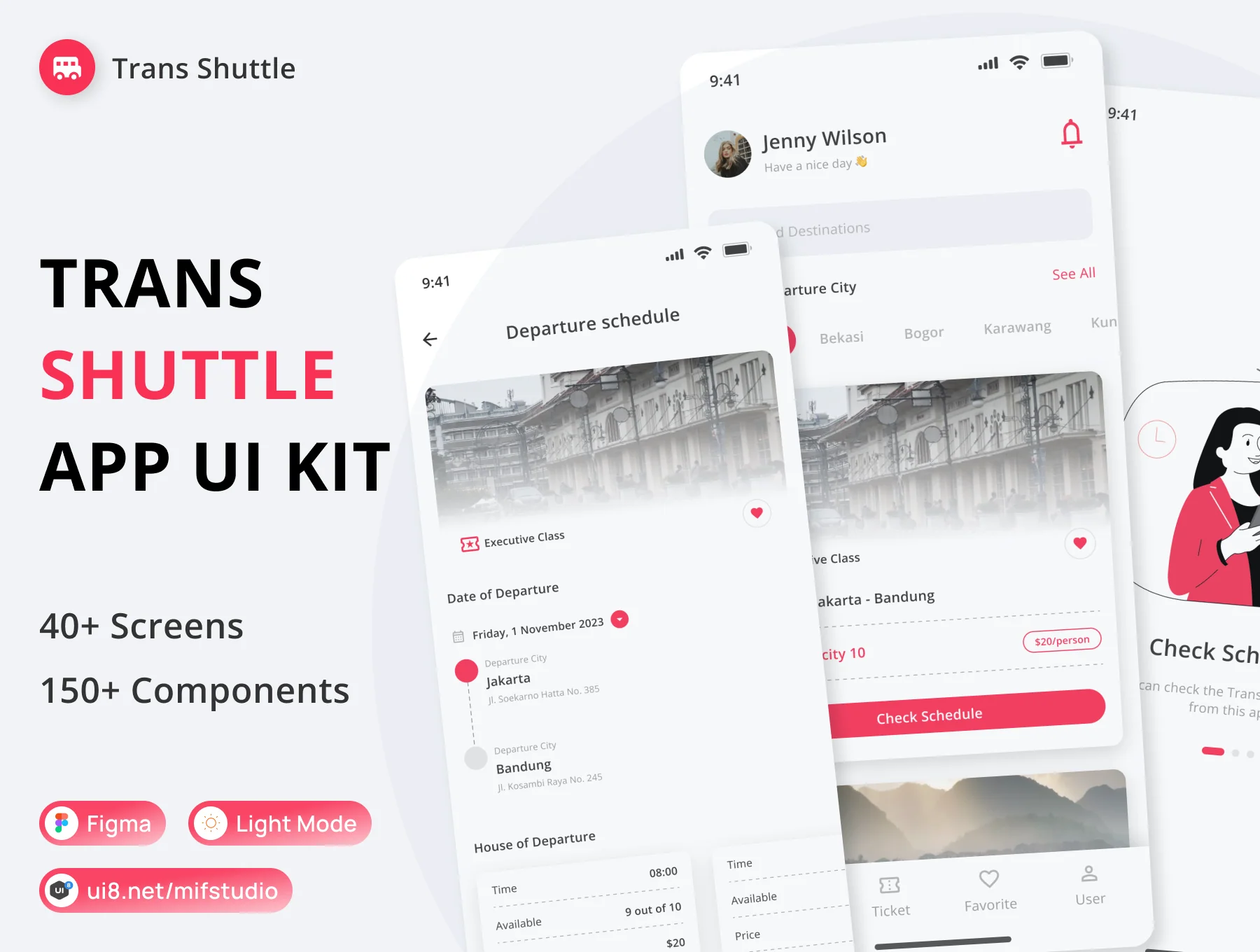 Trans Shuttle App UI Kit