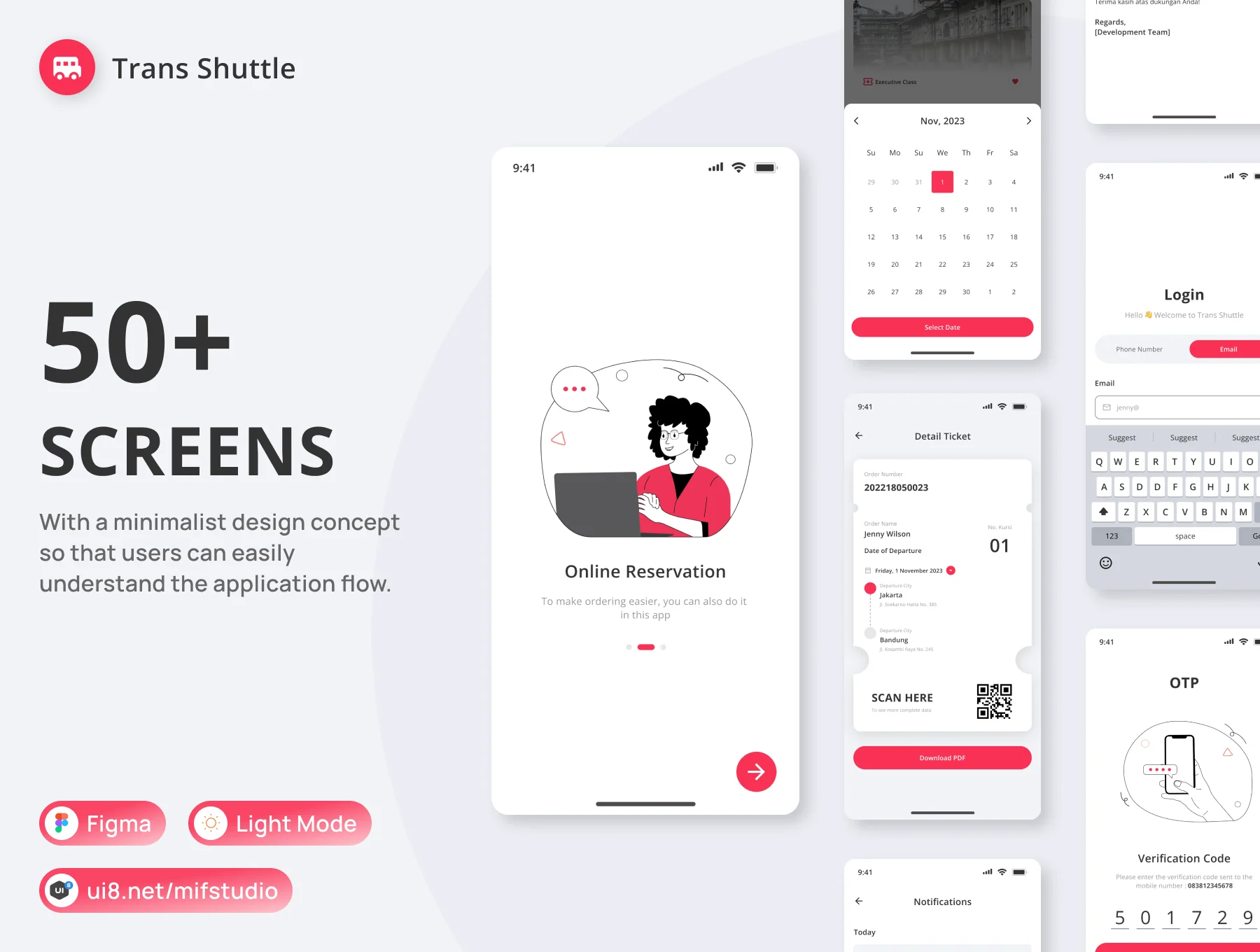 Trans Shuttle App UI Kit 2
