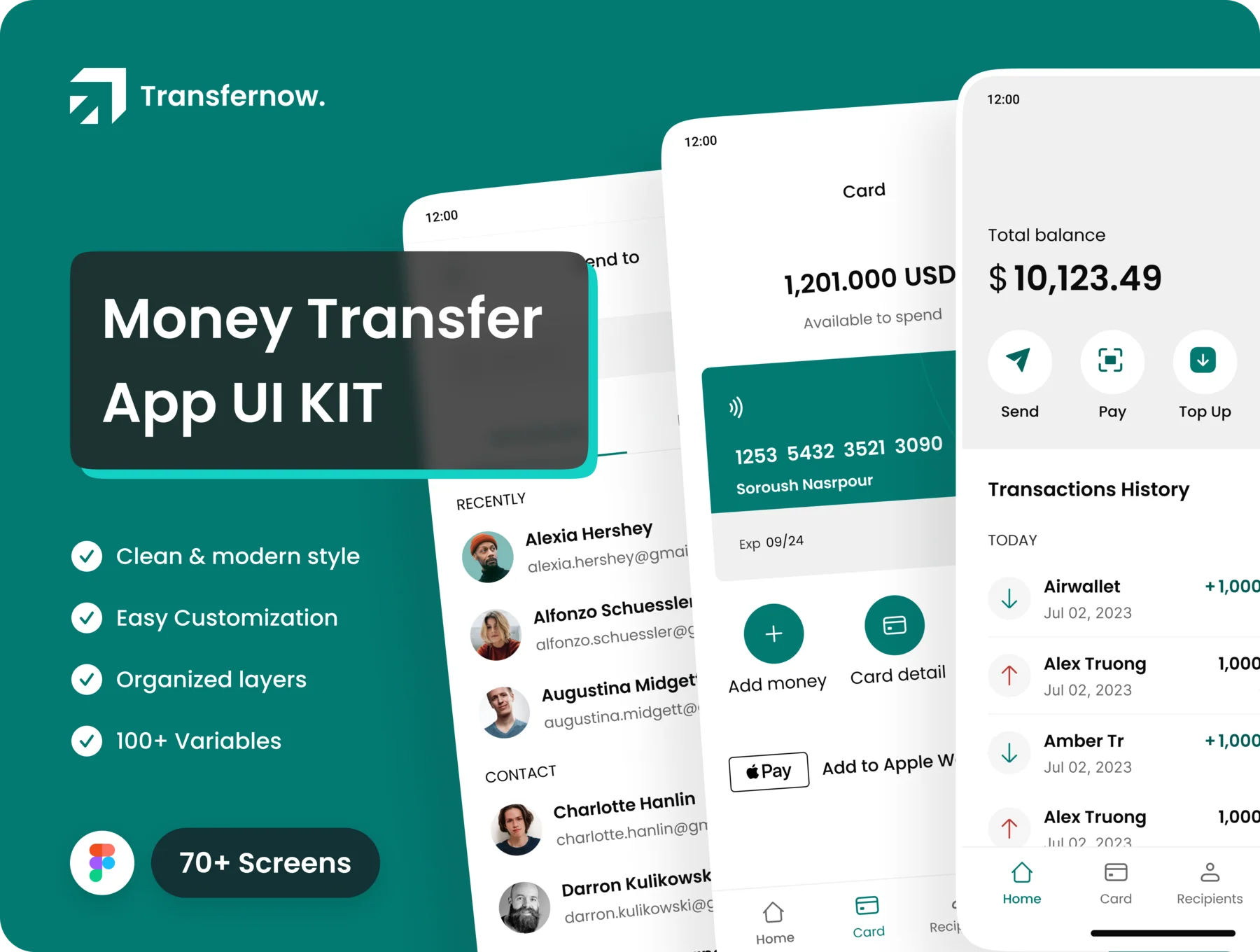 Transfer Now-Money Transfer App UI Kit
