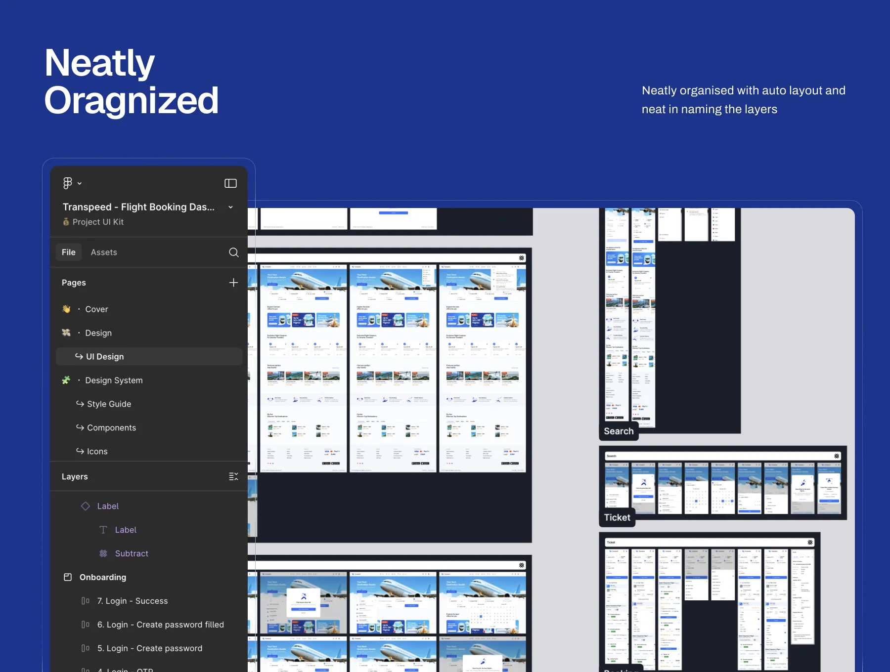 Transpeed – Flight Booking Website & Dashboard UI Kit 3