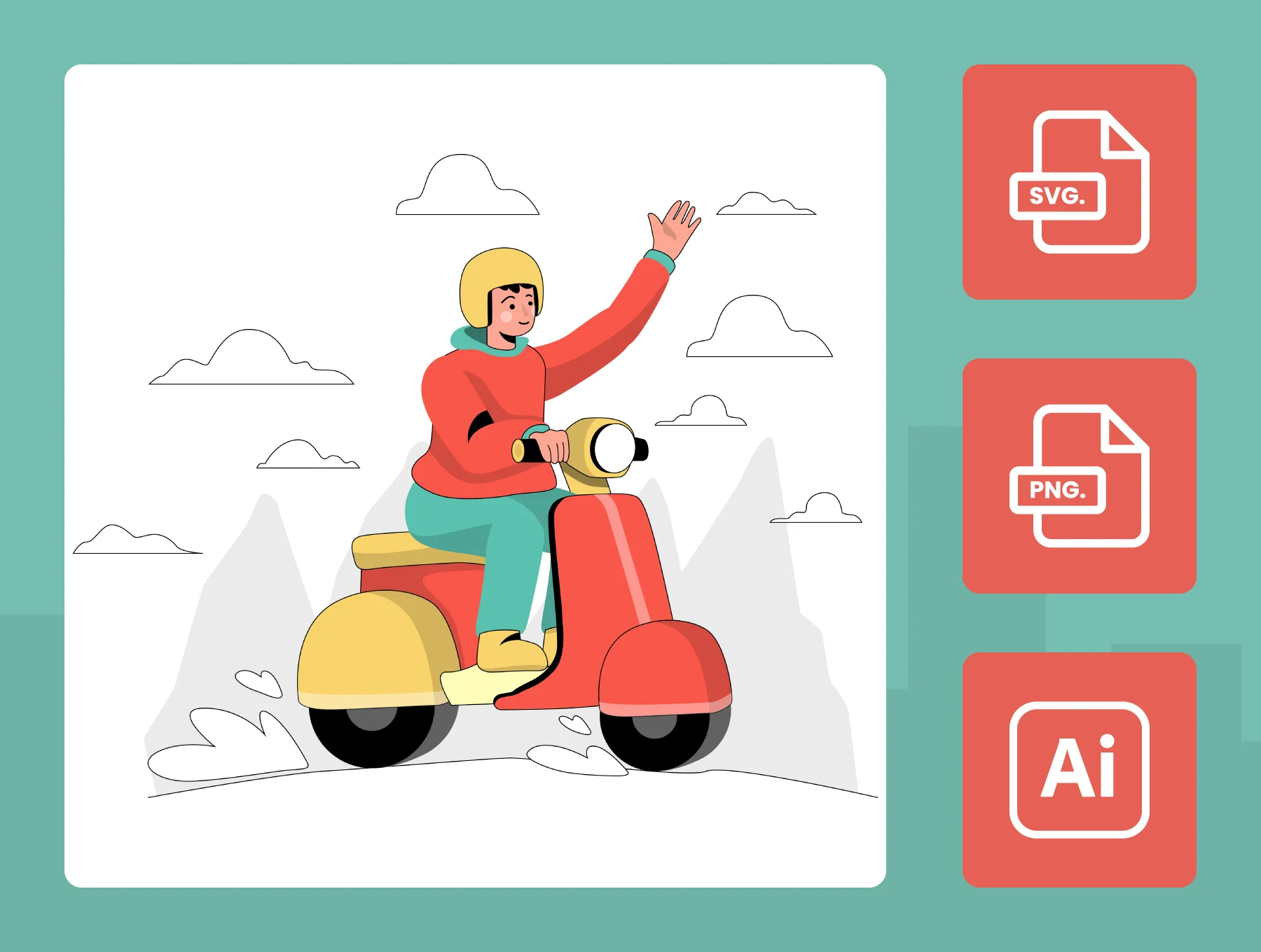 Transportation Illustration Pack 5