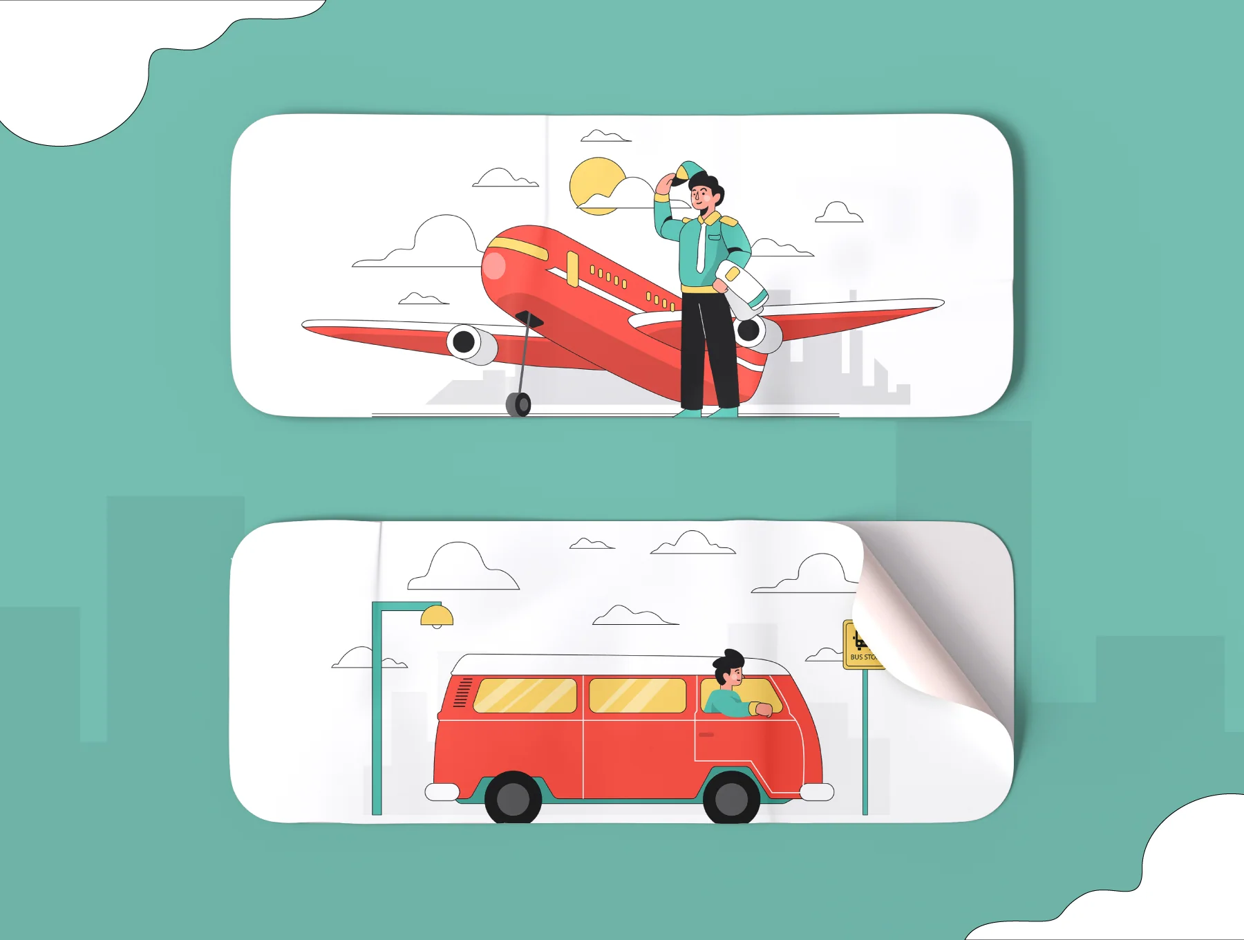 Transportation Illustration Pack 6