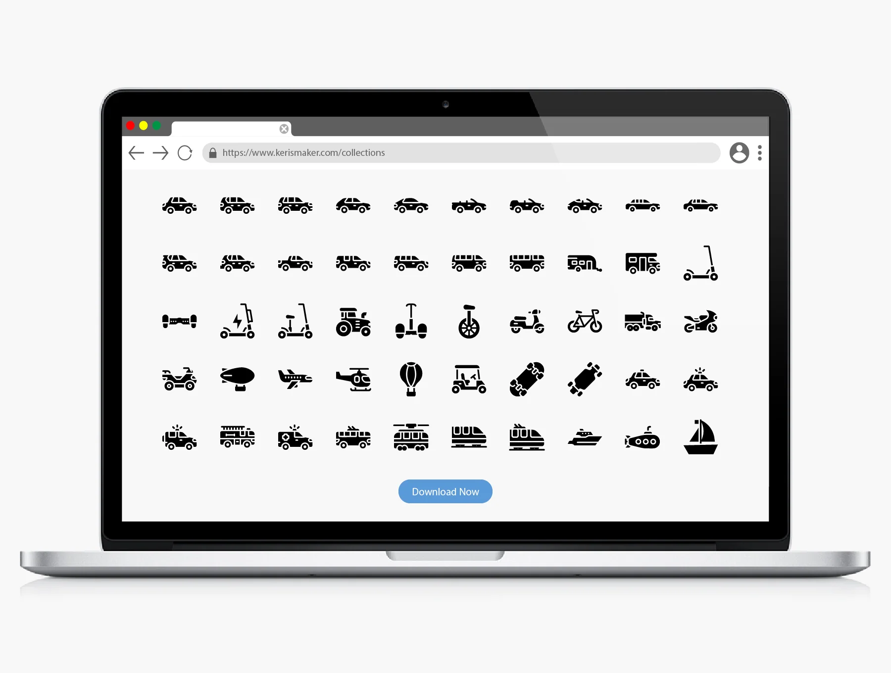 Transportation Vehicles Icons 4