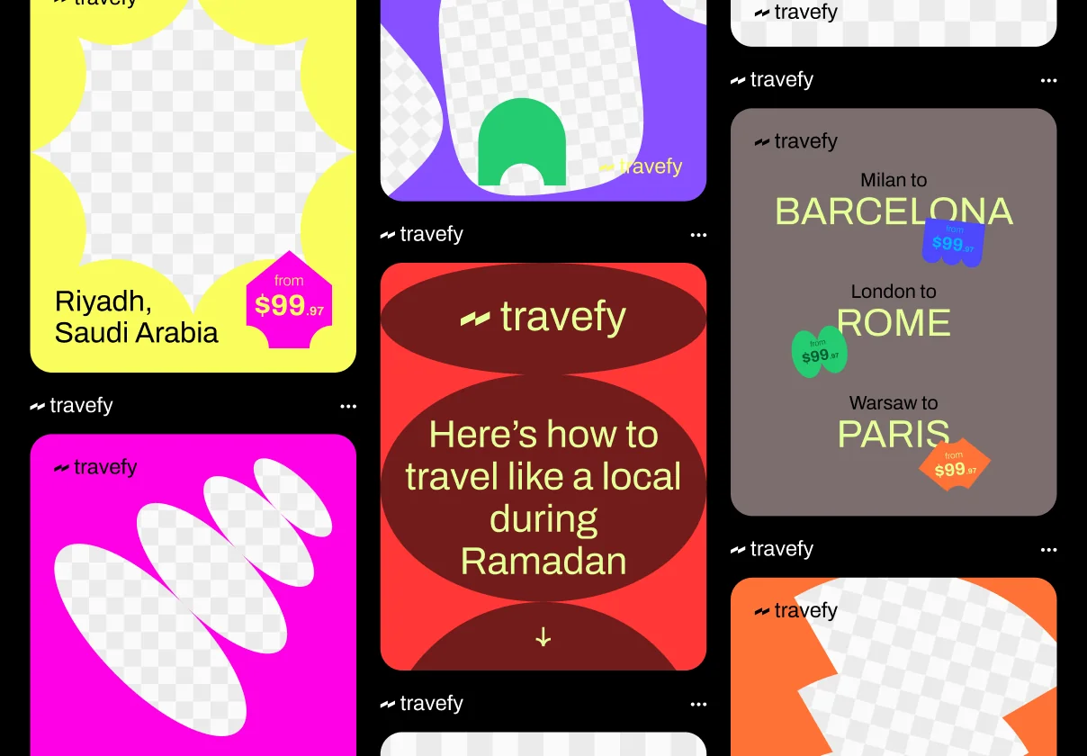 Travefy Social Media Figma Templates