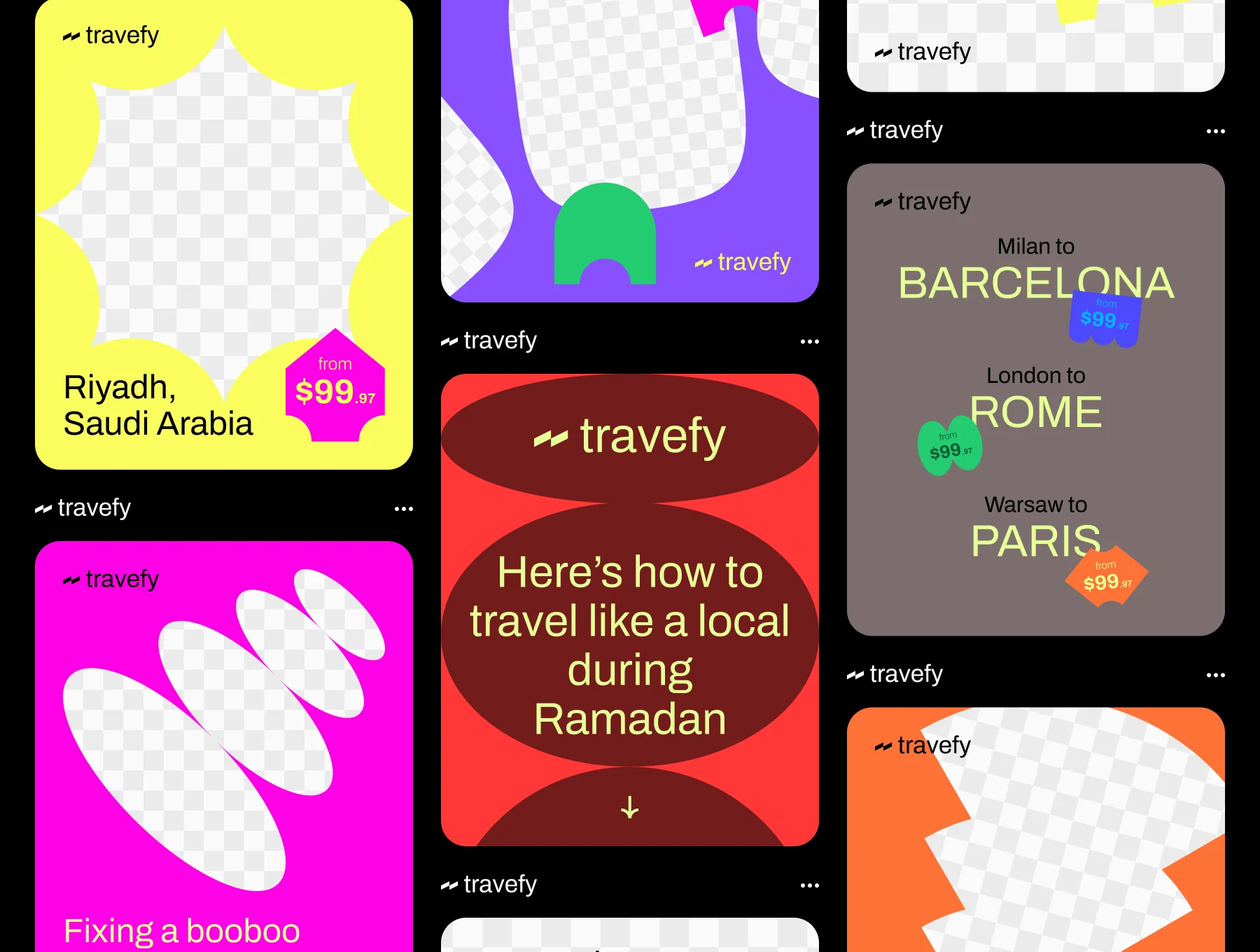 Travefy Social Media Figma Templates