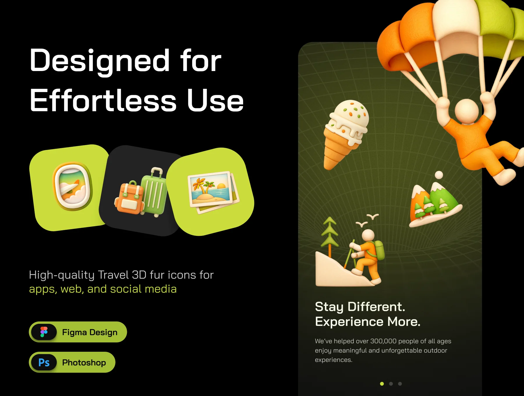 Travel 3D Icon Set 2