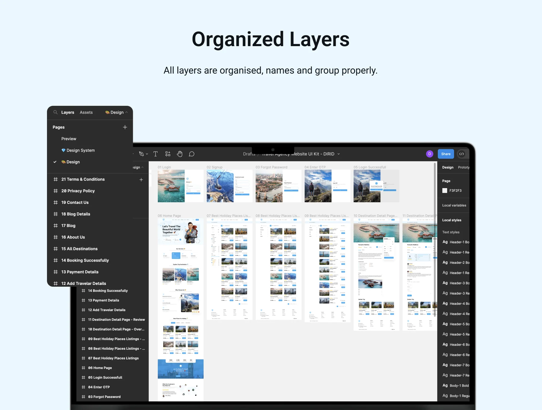 Travel Agency Web UI Kit 3