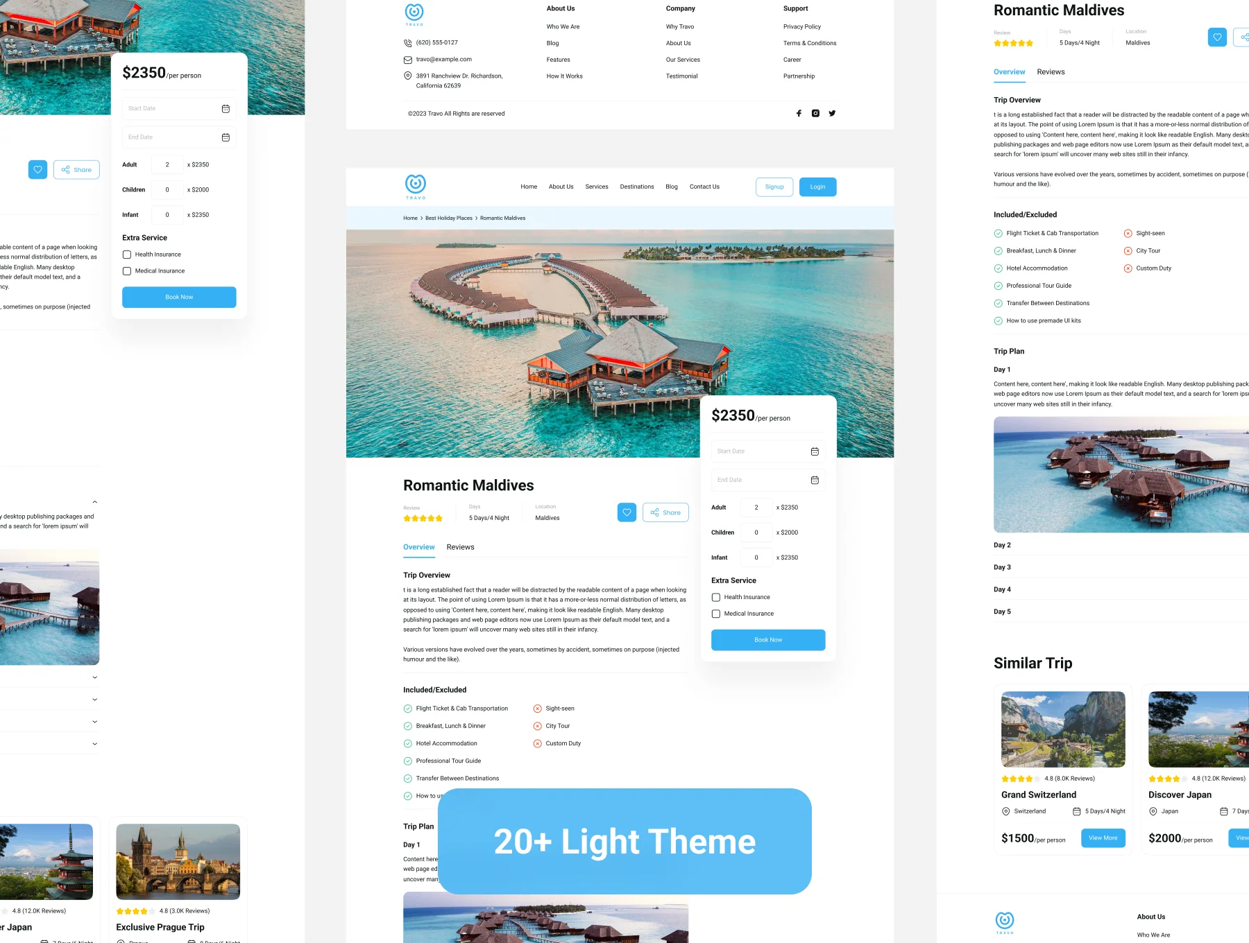 Travel Agency Web UI Kit 6