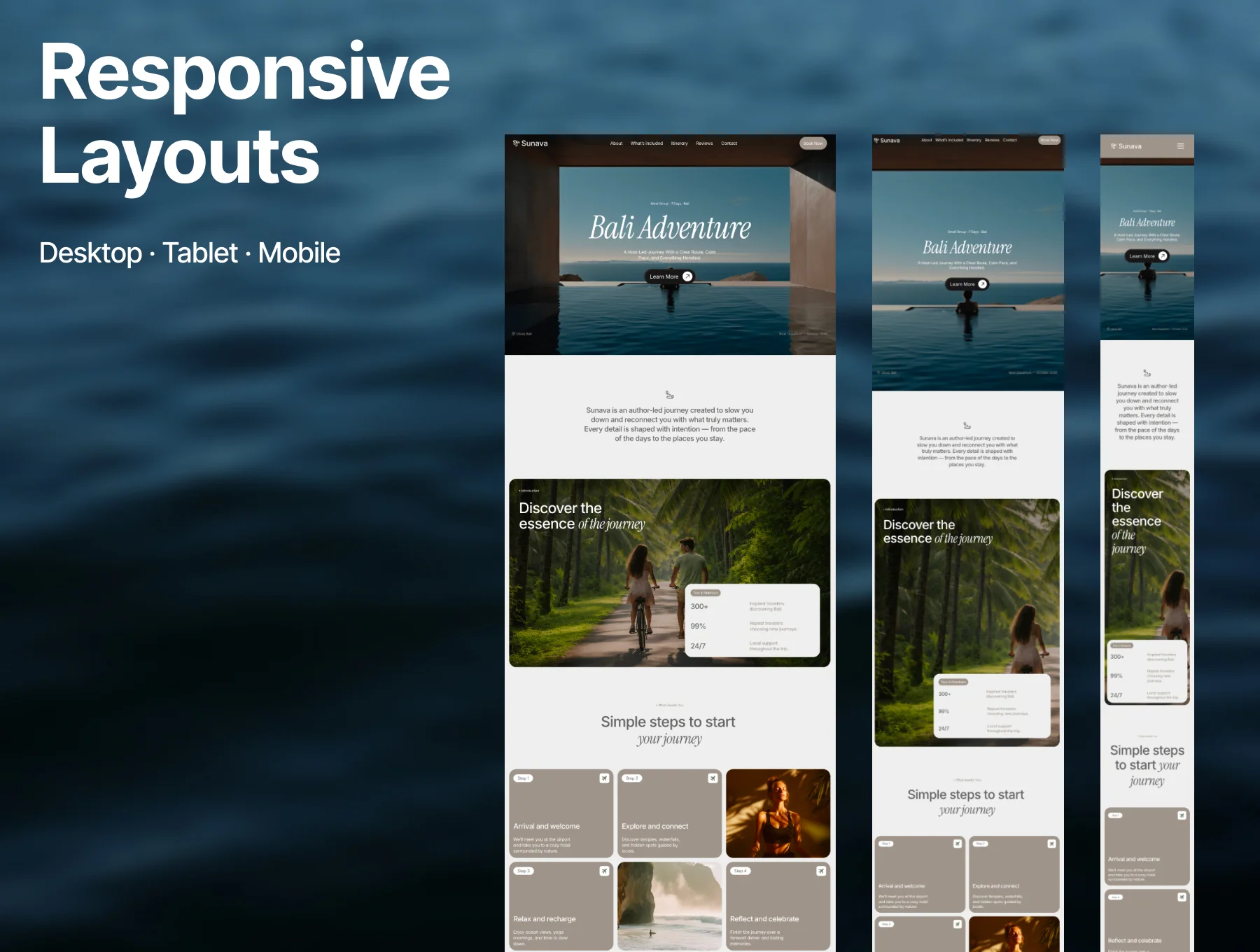 Travel Agency Website Framer Template 2
