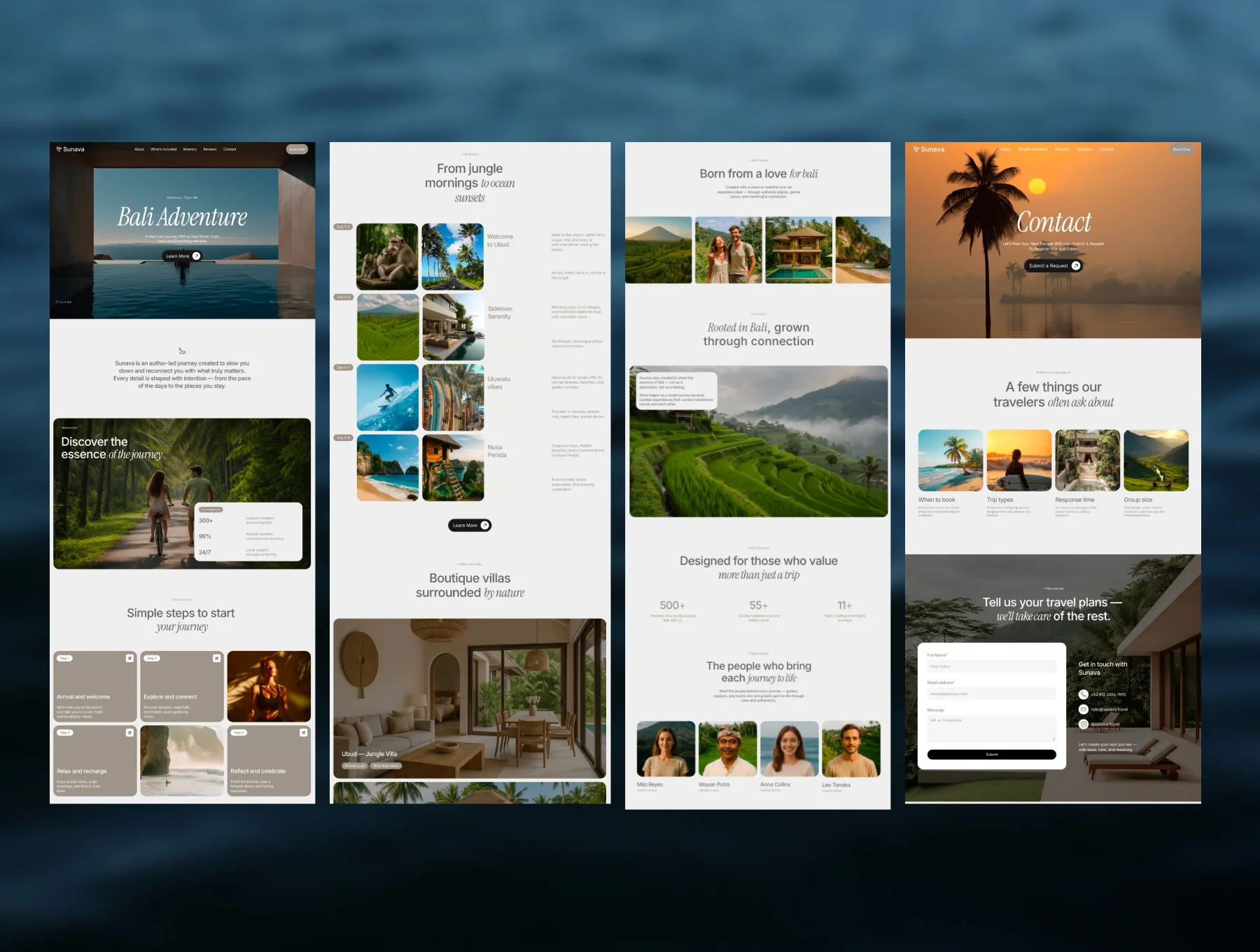 Travel Agency Website Framer Template 4