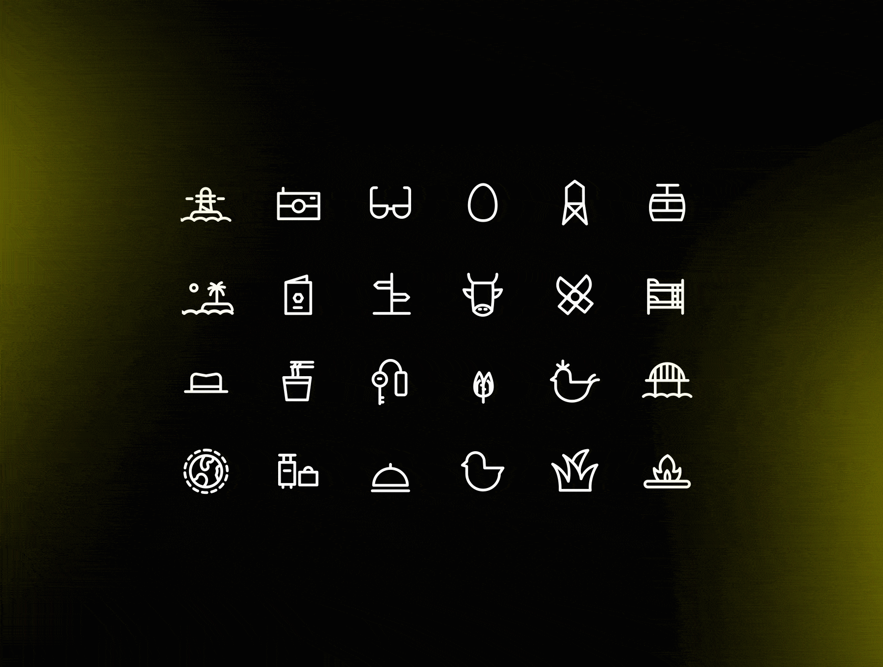 Travel & Agriculture Animated icons 3