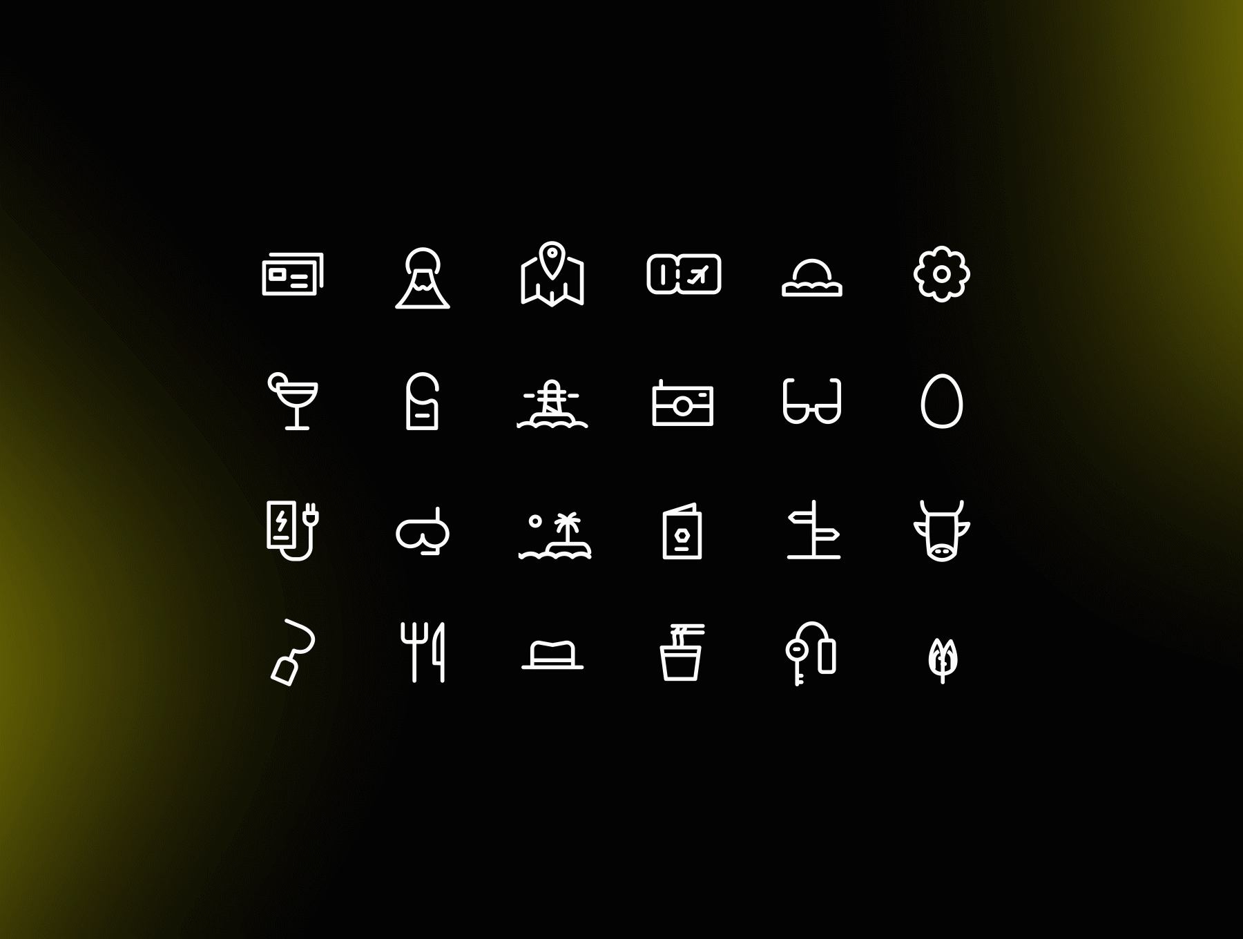 Travel & Agriculture Animated icons 4