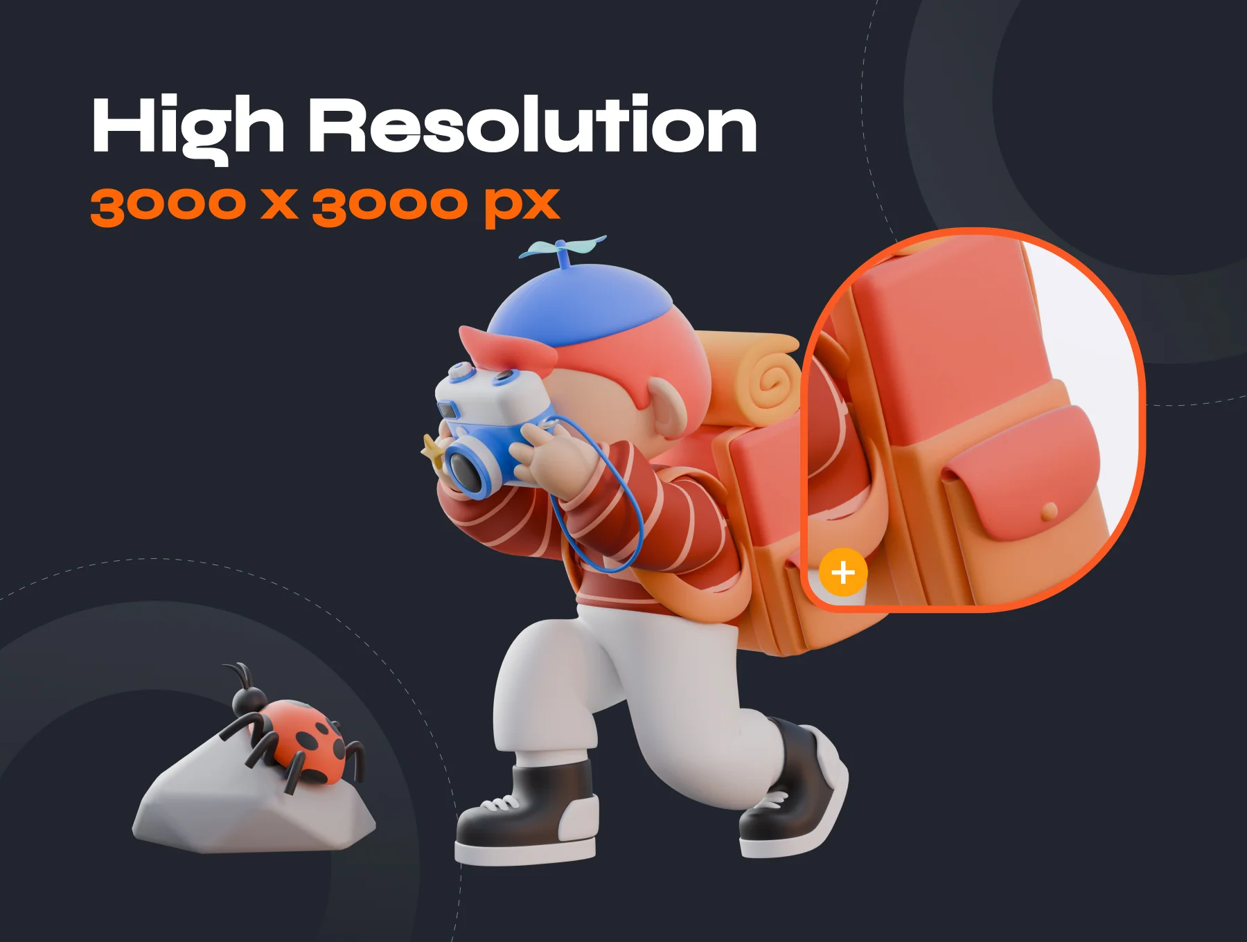 Travel and Adventure 3D Character pack 3