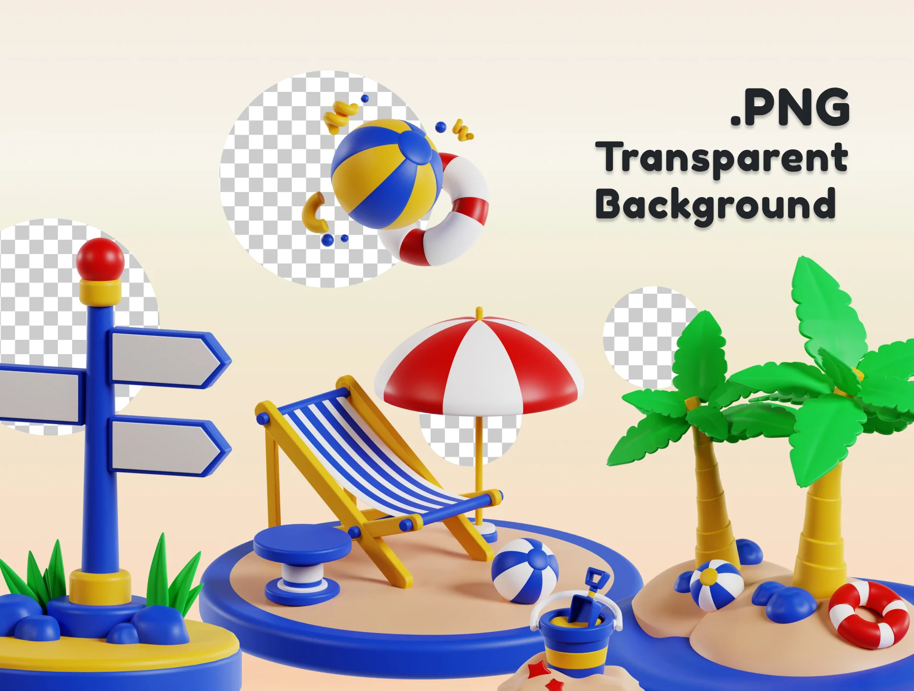 Travel and Holiday 3D Icon Pack 3