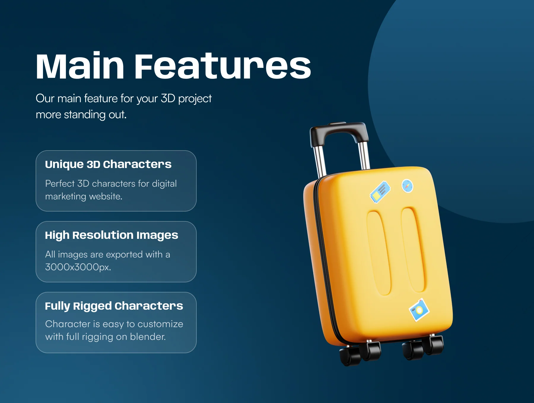 Travel And Holiday 3D Illustration 2