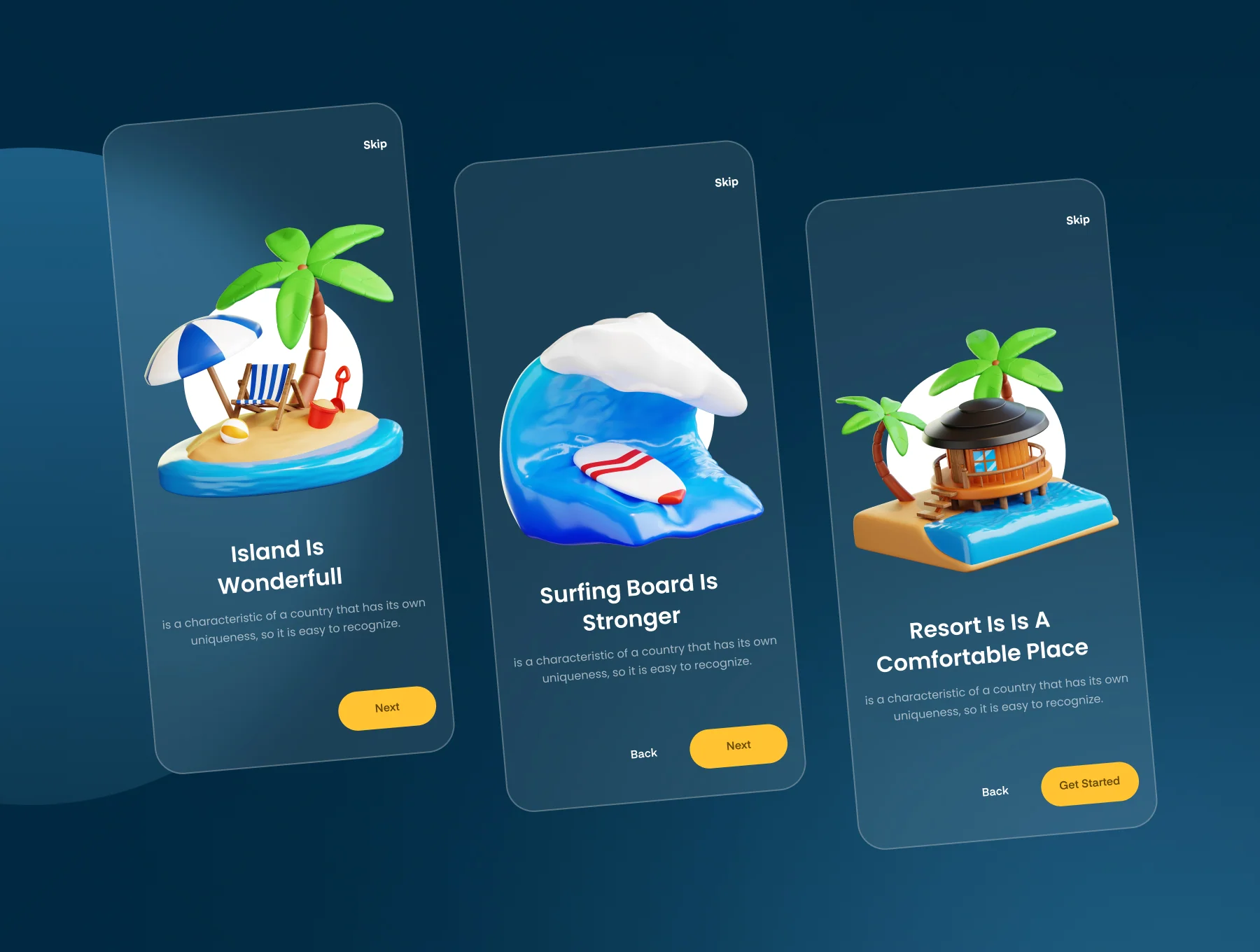 Travel And Holiday 3D Illustration 3