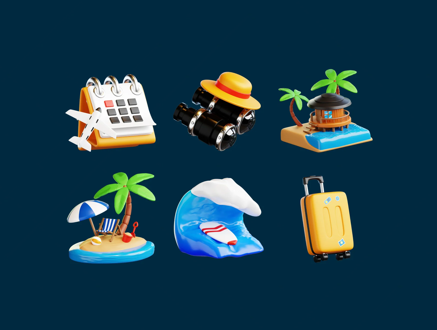 Travel And Holiday 3D Illustration 6