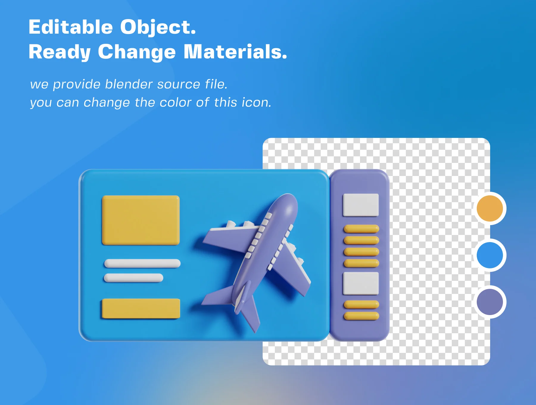 Travel and Vacation 3D Icon Pack 4