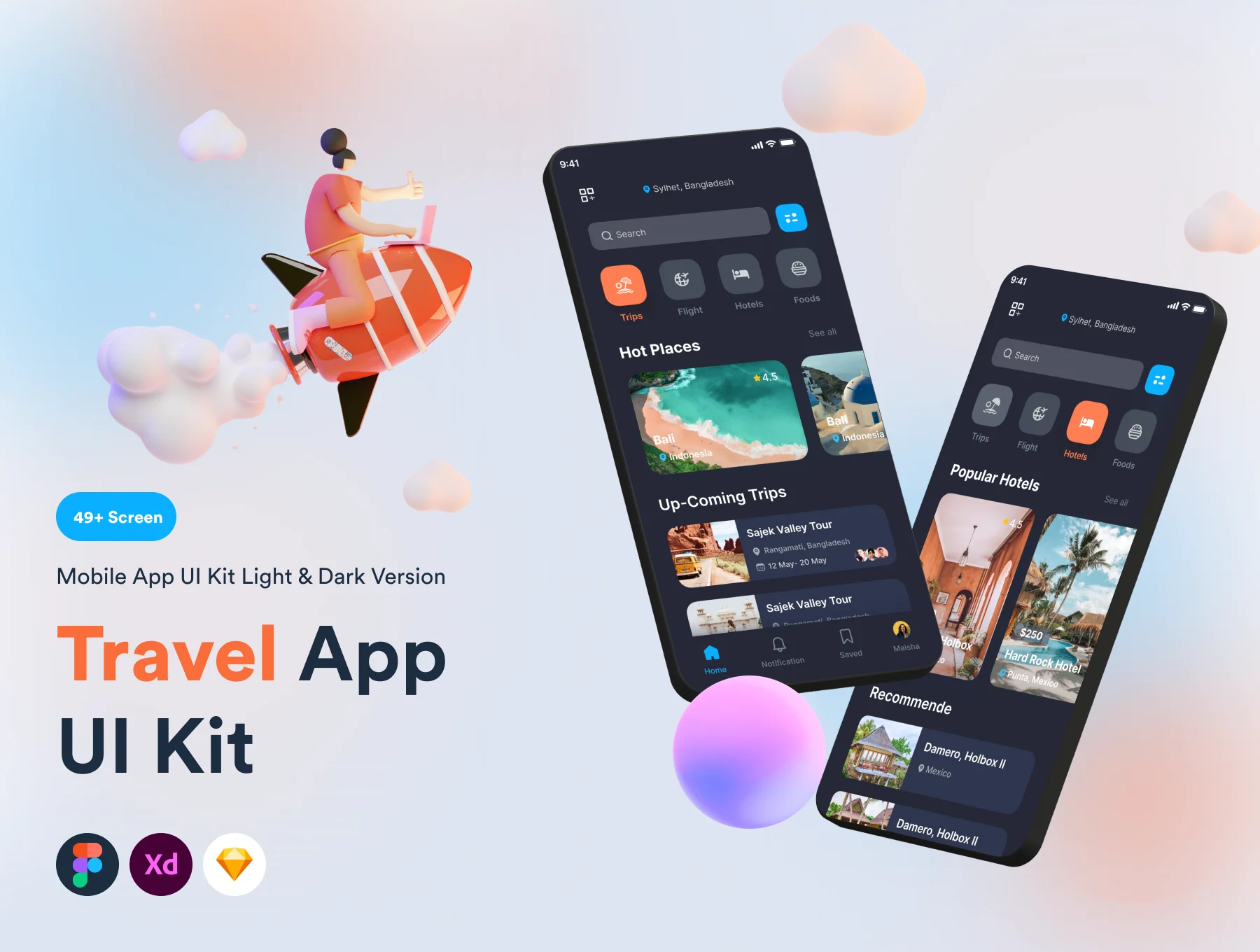 Travel App UI Kit ✈️