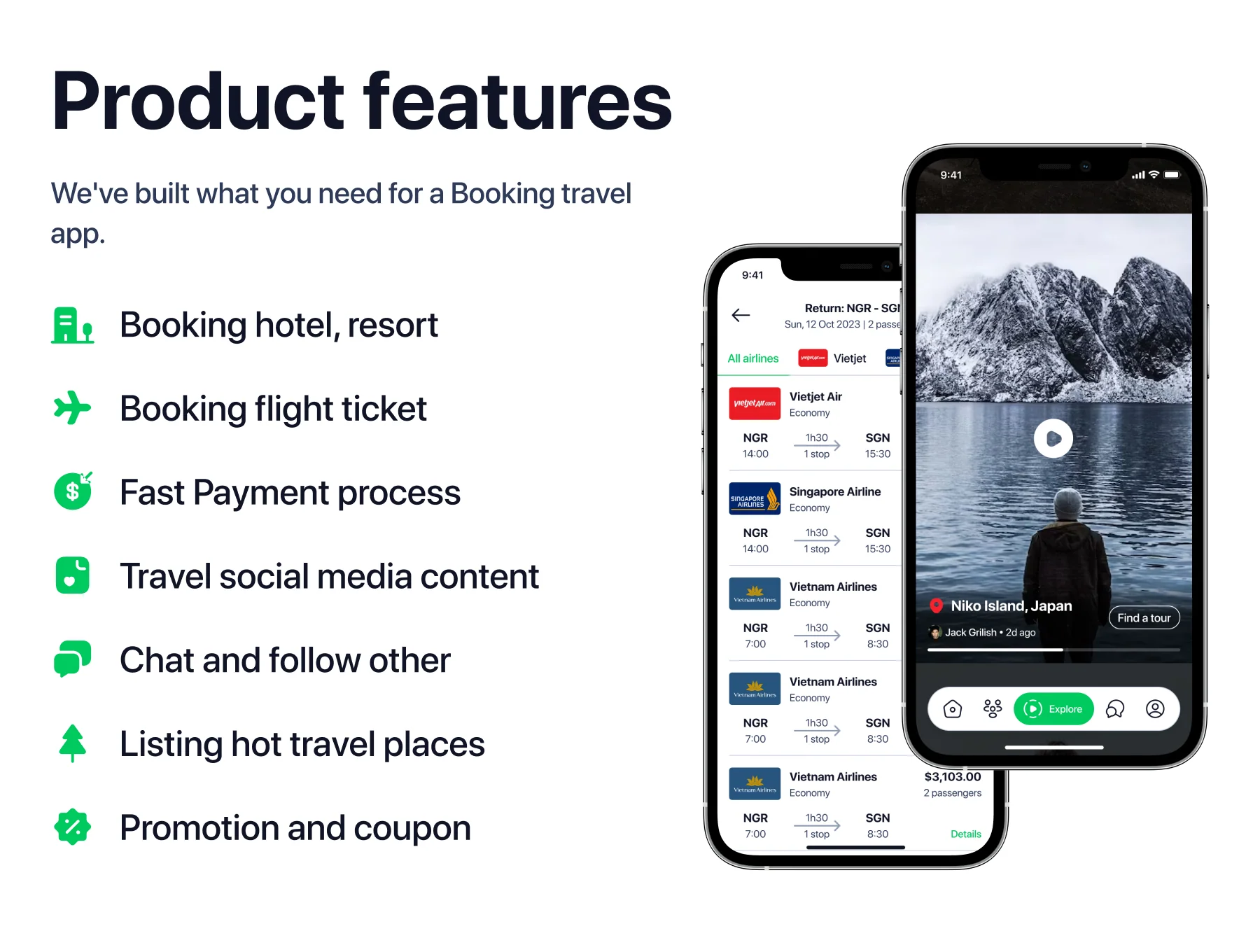 Travel Booking Mobile UI Kit App 2