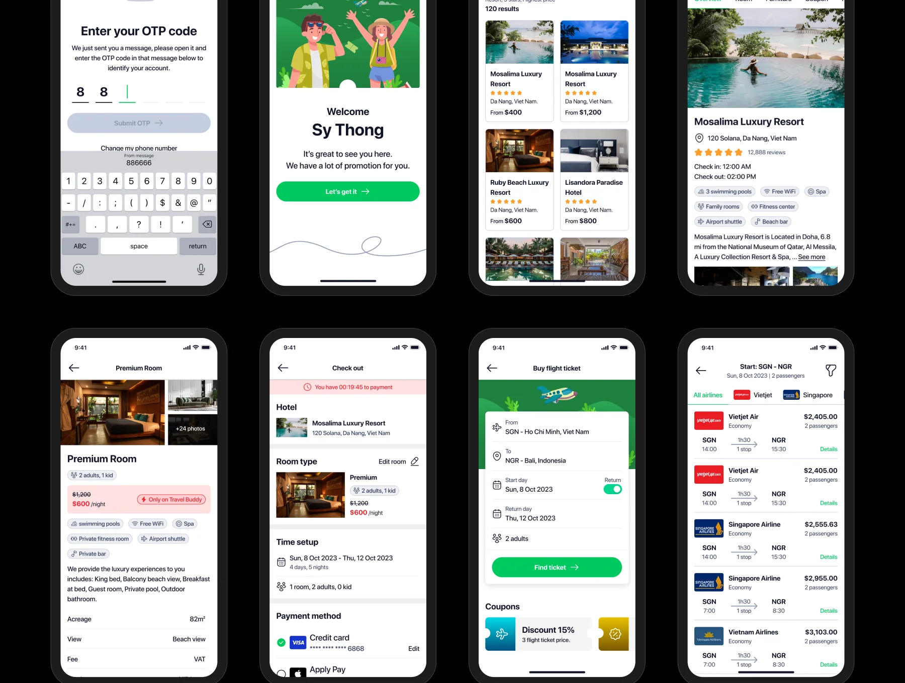 Travel Booking Mobile UI Kit App 5