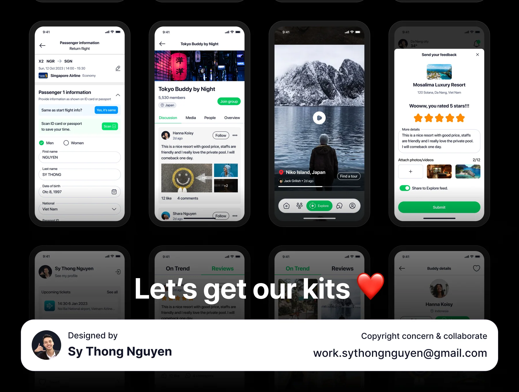 Travel Booking Mobile UI Kit App 6