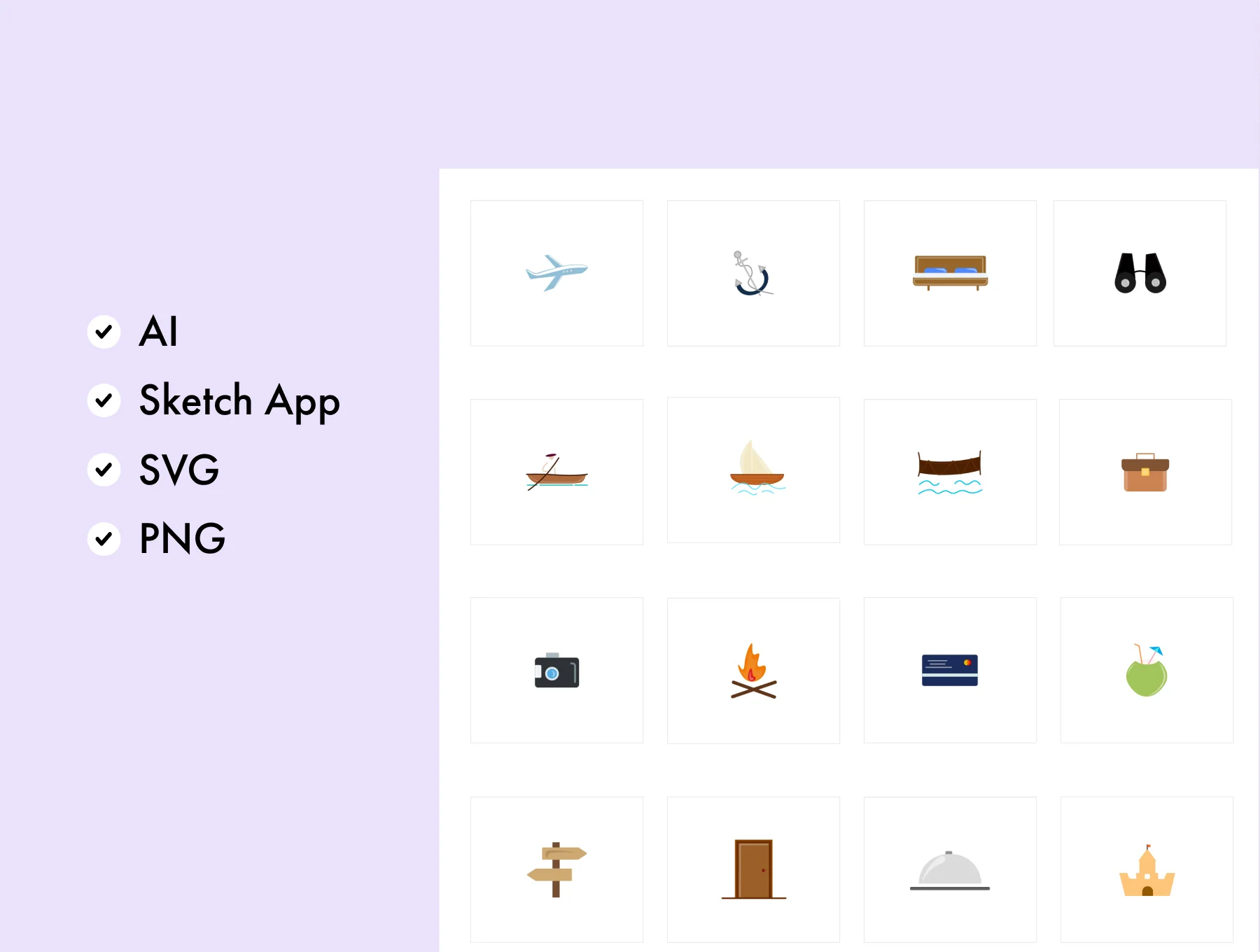 Travel Color Icons 2
