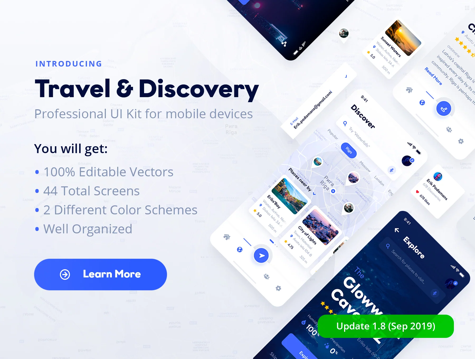 Travel & Discovery UI Kit 2