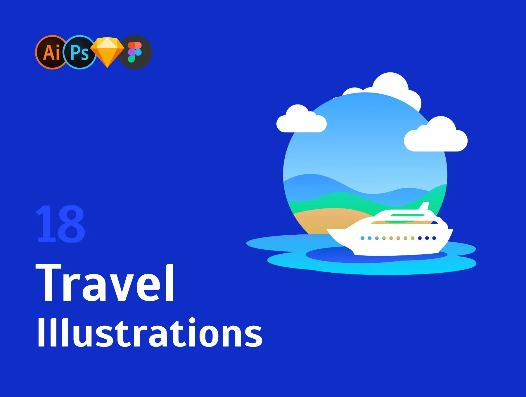 Travel Illustration Set