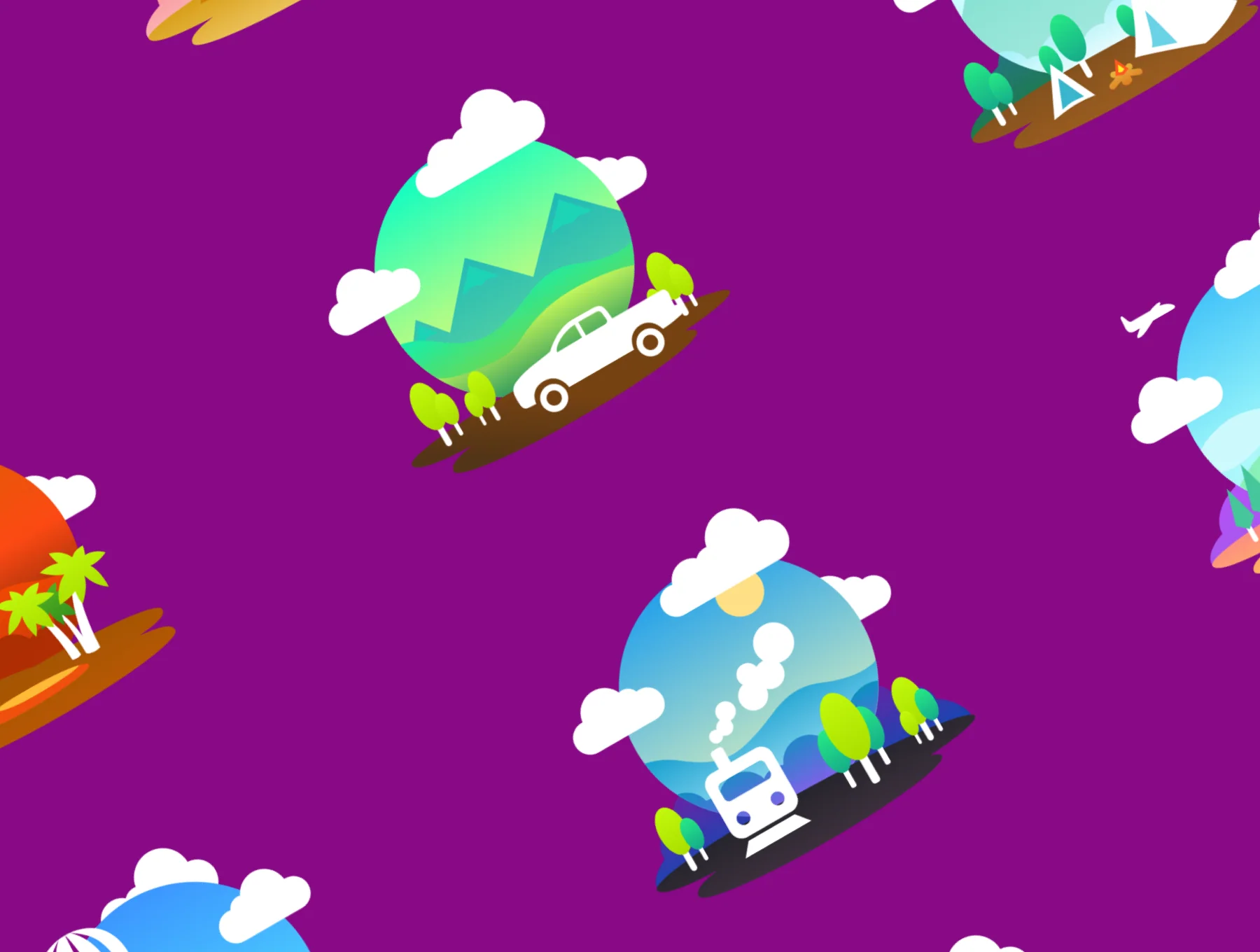 Travel Illustration Set 6